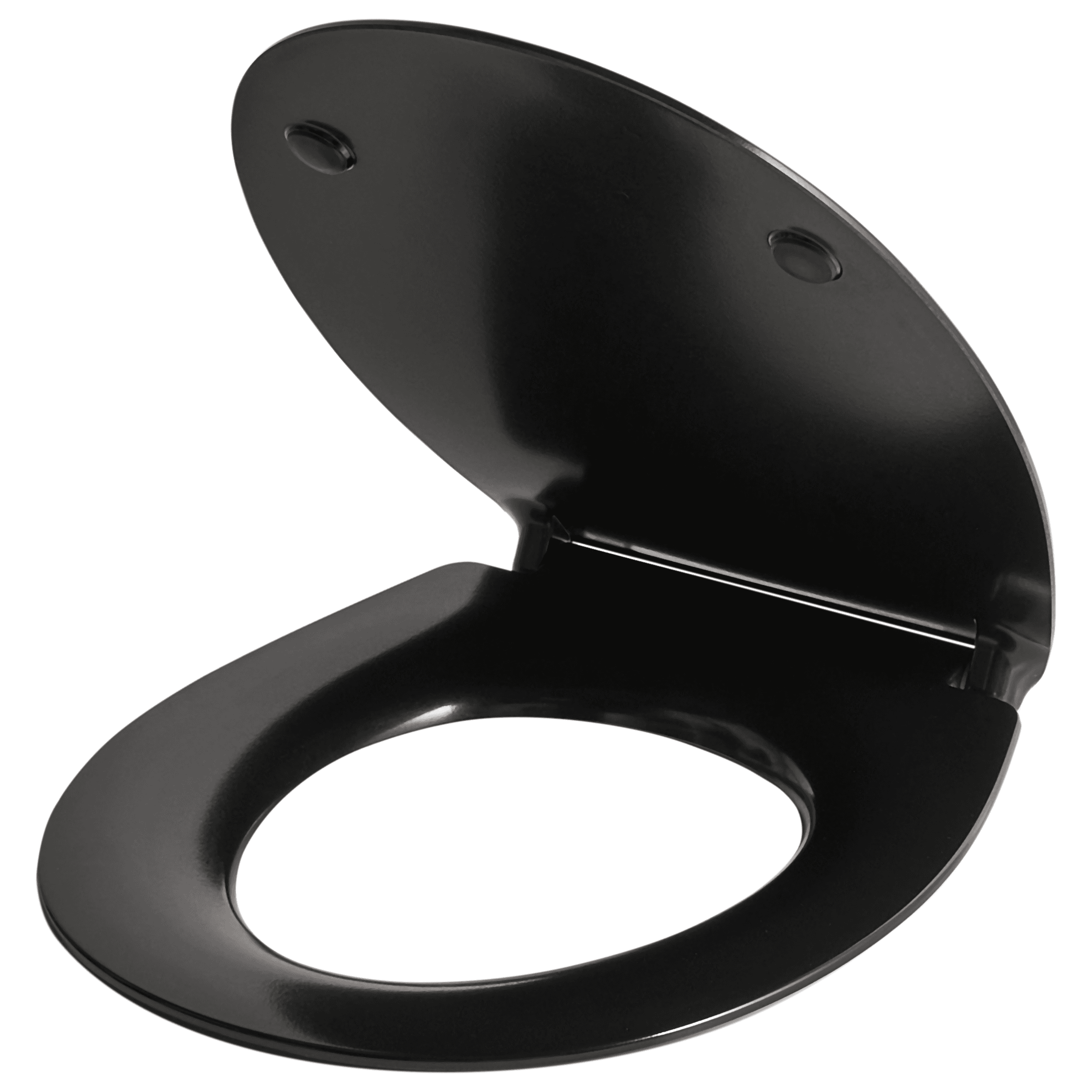 WC-istuinkansi PUTUMAYO  kapea pehmeästi sulkeutuva duroplast Musta