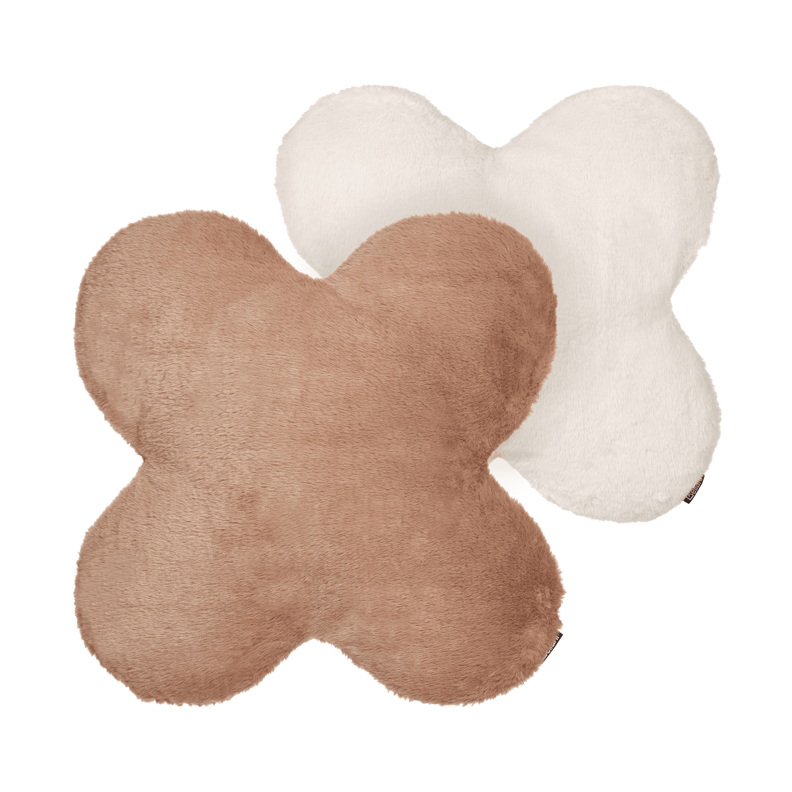 Koristetyynysetti 2 kpl ACHILLEA keinoturkis 54 x 54 cm Beige Hillitty