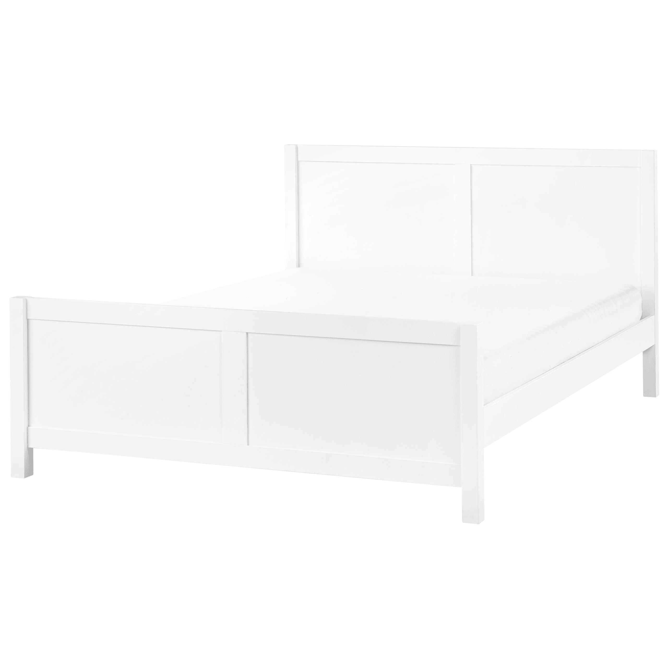 Sänky puu CHAMPAGNAT 160 x 200 cm Valkoinen