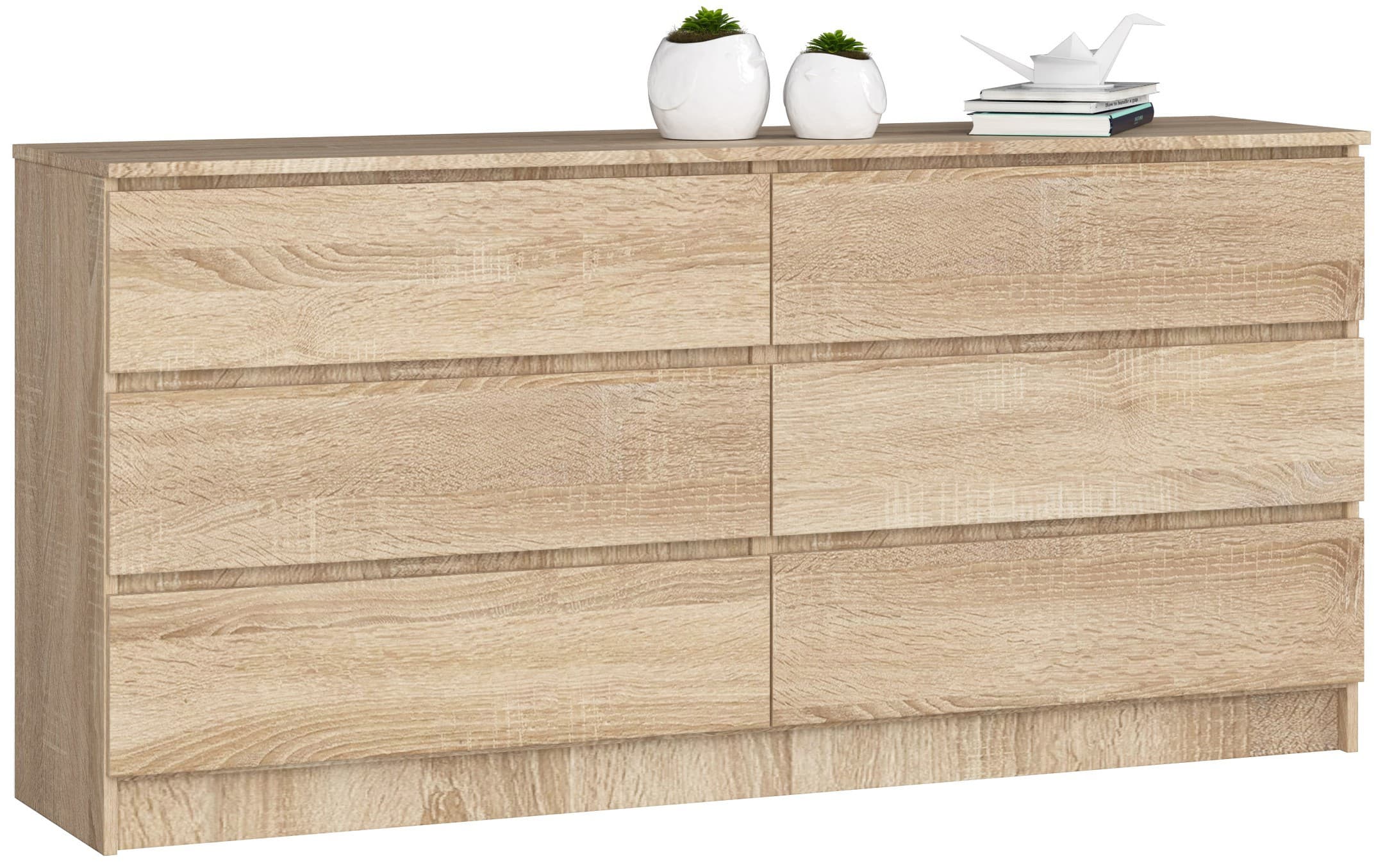 Akord Senkki 6 Laatikkoa Sonoma-tammi 160x40x77