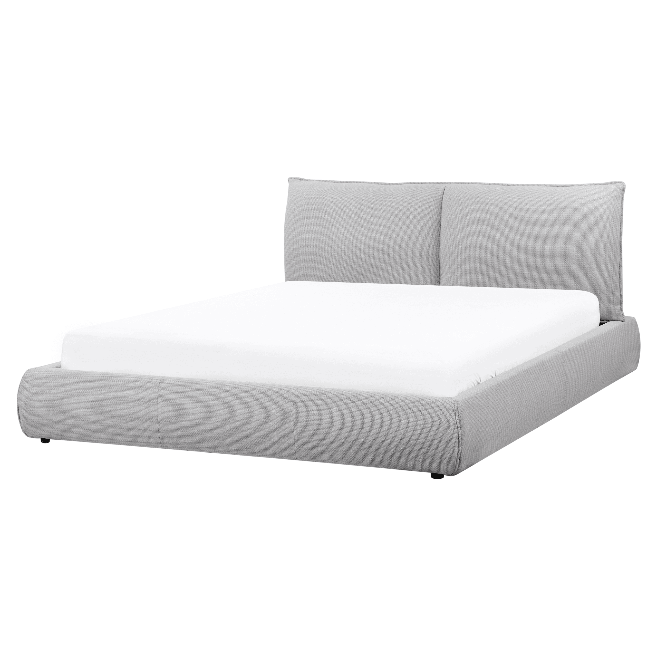 Sänky kangas VINAY 160 x 200 cm Vaaleanharmaa