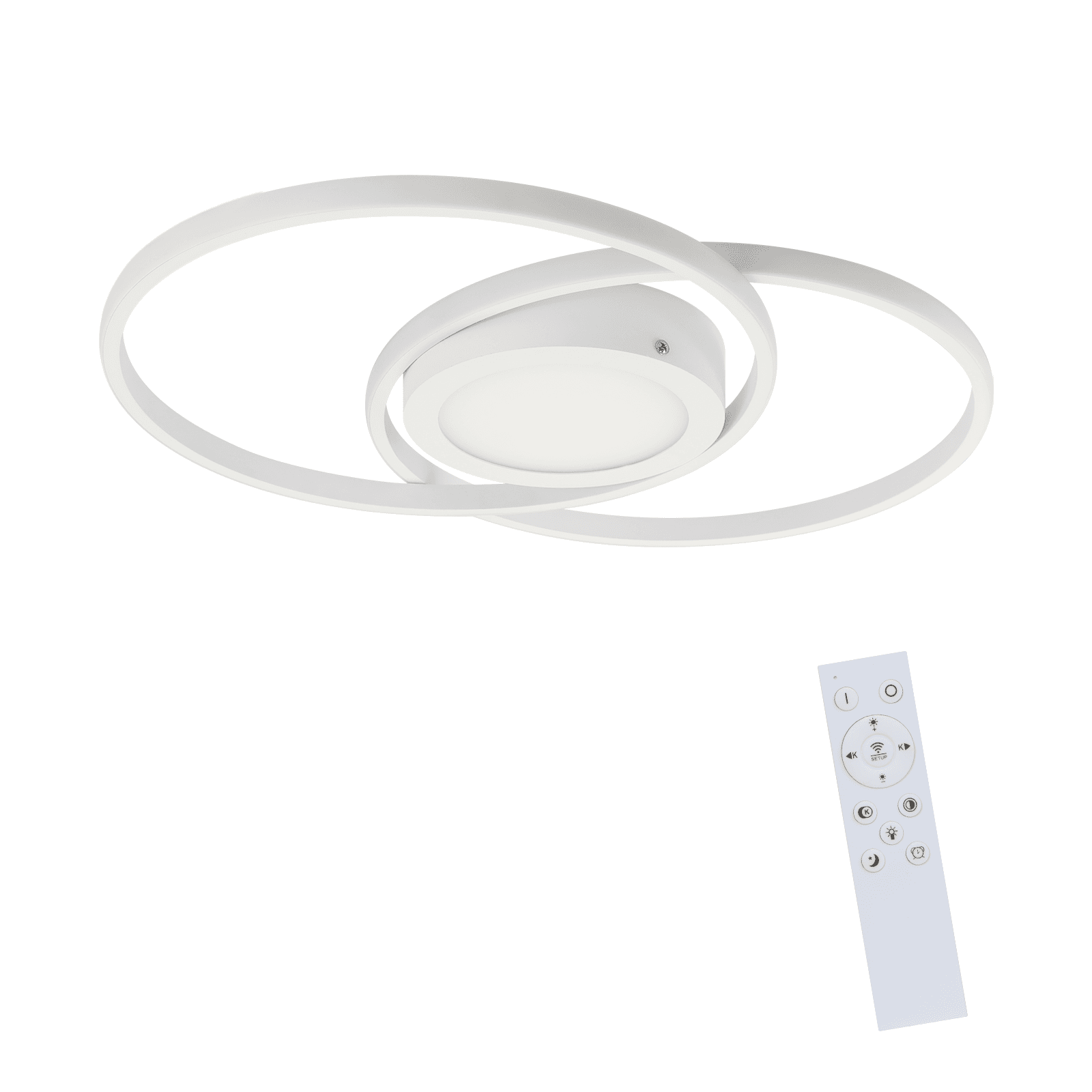 NETTLIFE himmennettävä LED - kattovalaisin Kaukosäätimellä 48W valkoinen, olohuoneen design, makuuhuone moderni, lamppu Keittiöön, toimistoon