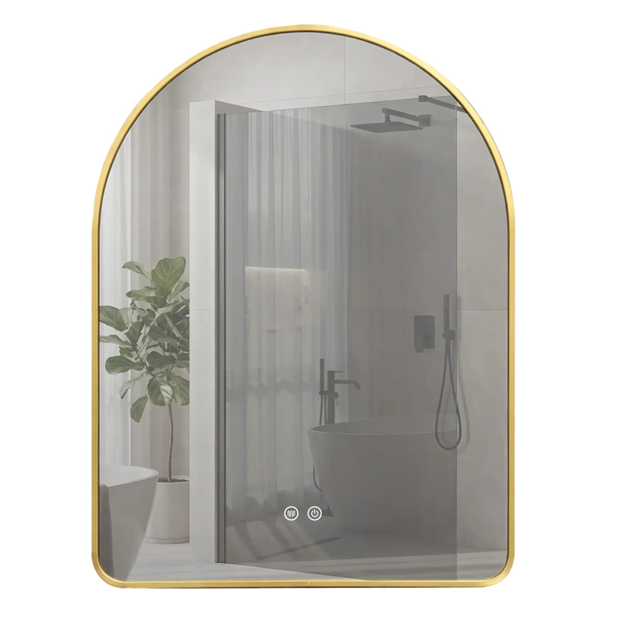 REA peili Camlot 80x60 harjattu kulta, 60x80x2cm