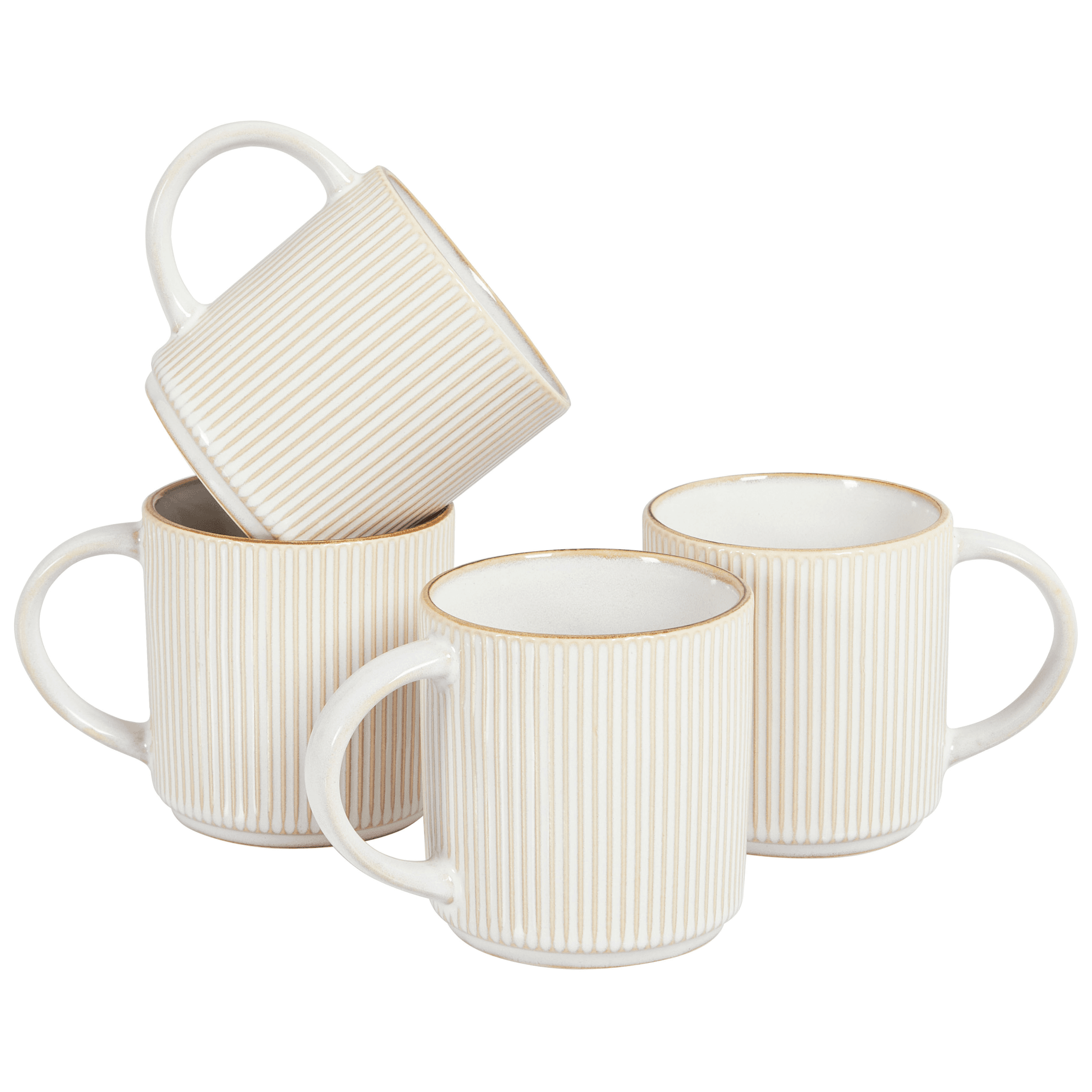 Mukisetti 4 kpl MUGWORT kivitavara Vaaleanbeige