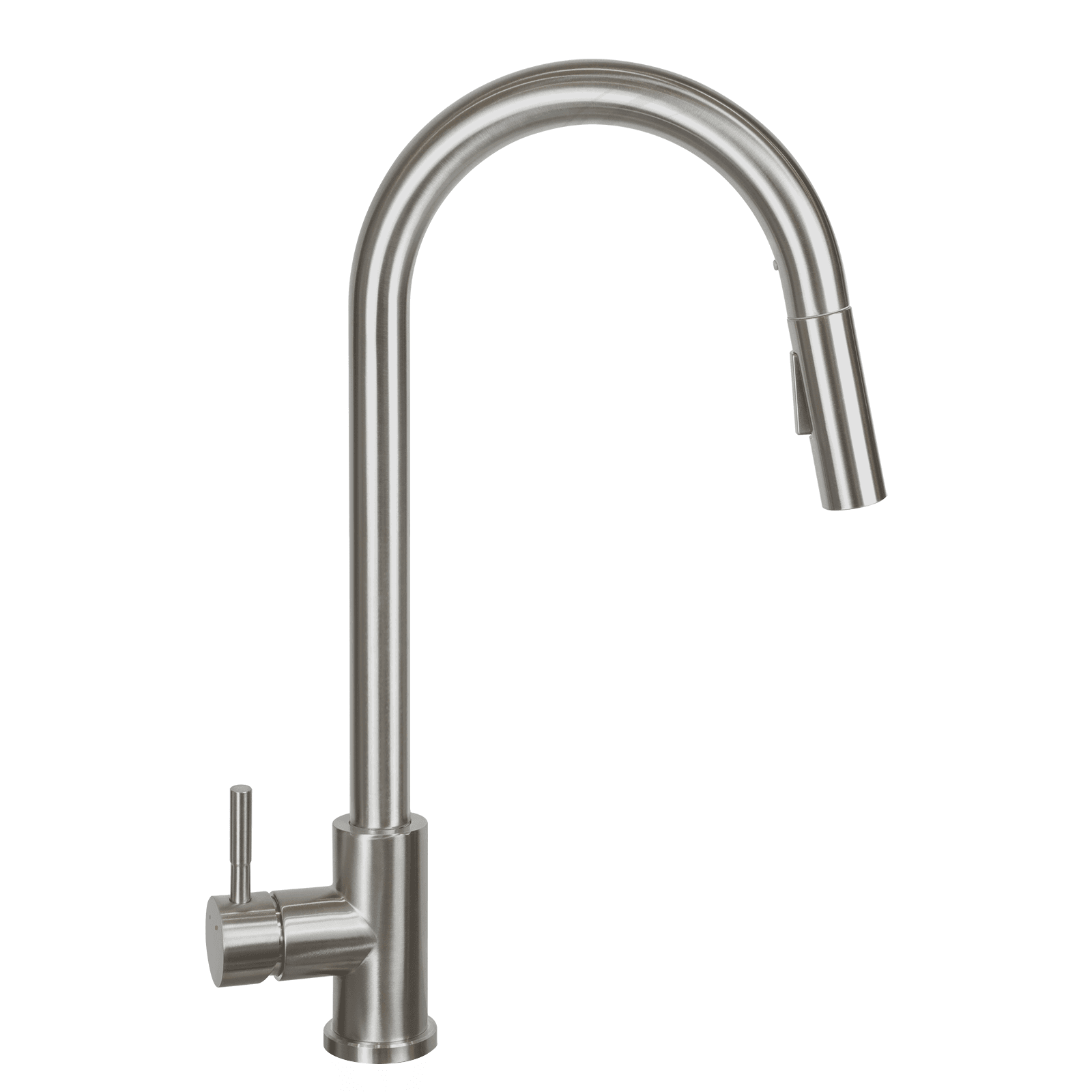 NETTLIFE - keittiöhana, ulosvedettävällä, suihkupäällä Korkeapaine, ruostumaton, teräs Kaksoissuihku, 360°Kääntyvä, nikkeli