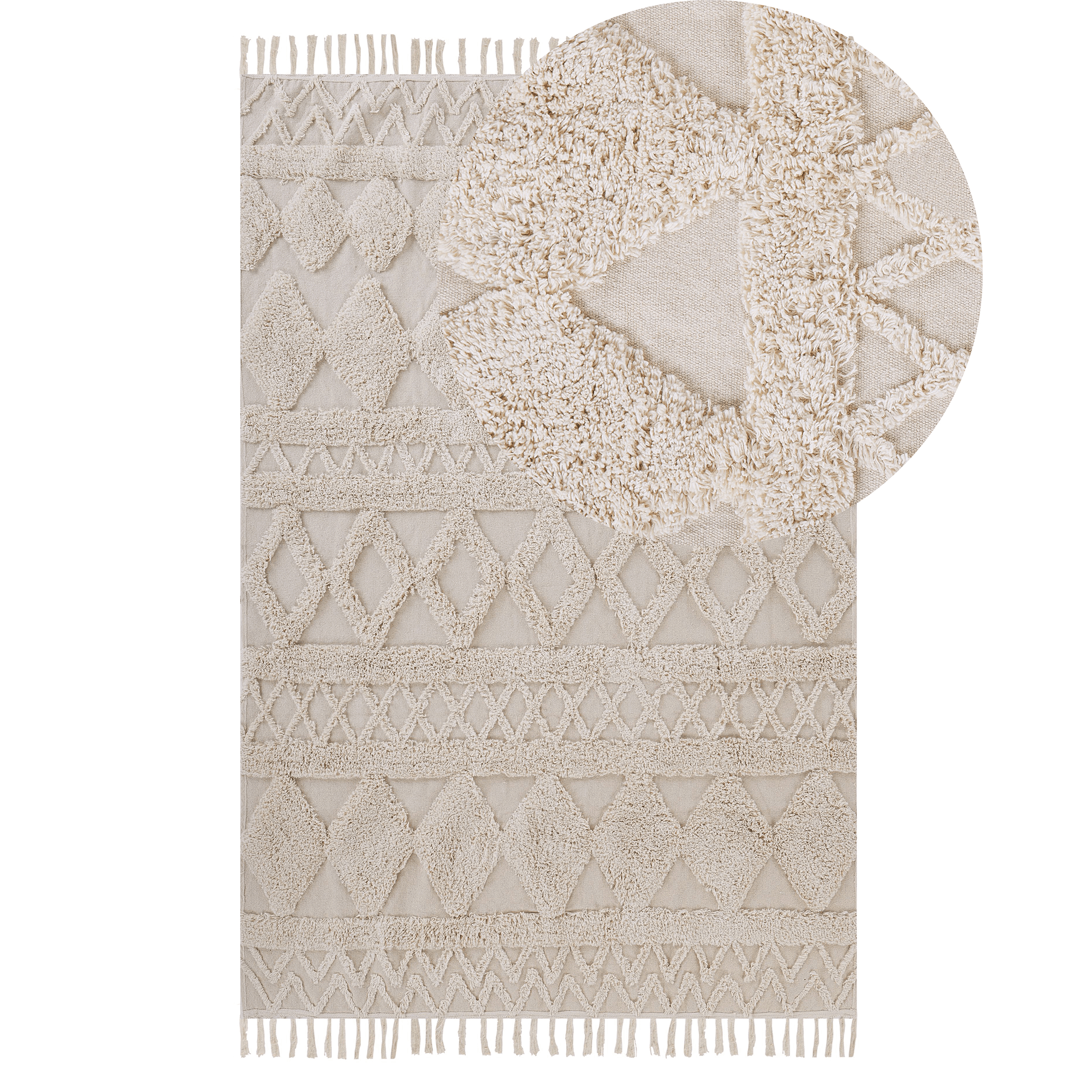 Matto DIDIM Beige 140 x 200 cm puuvilla