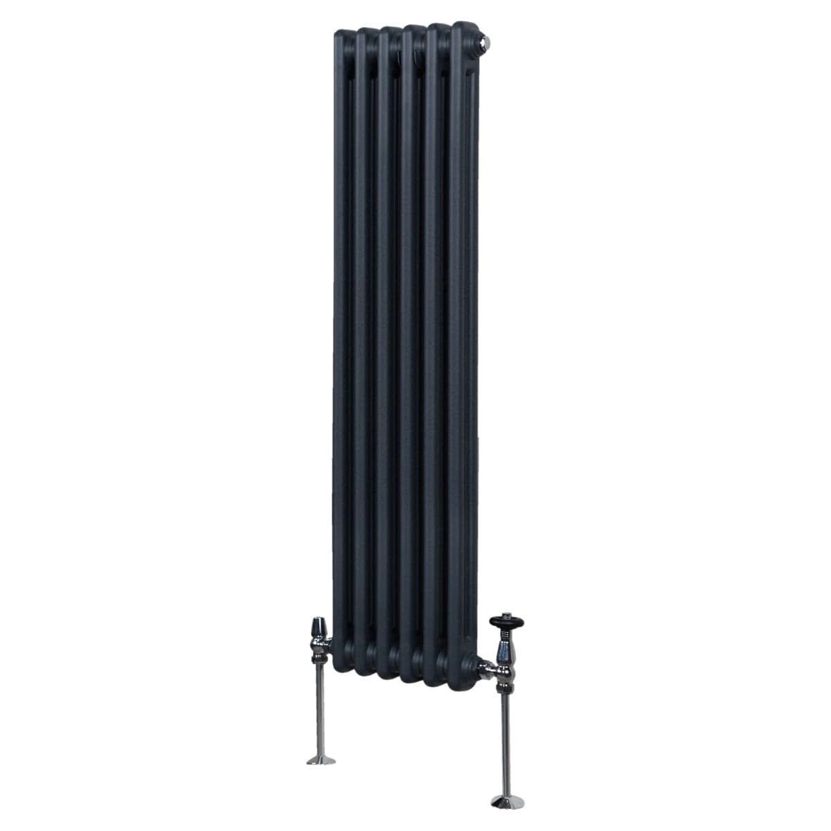 Perinteinen 2-pylväinen patteri - 1500 x 292 mm - antrasiitinharmaa
