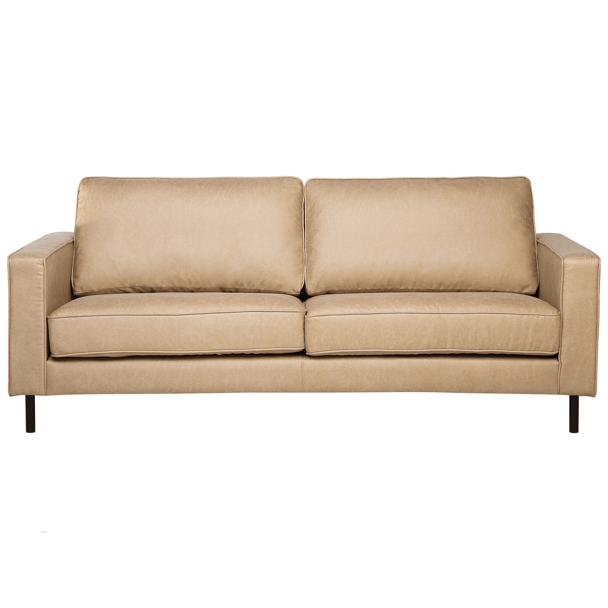 Sohva SAVALEN keinonahka Beige 3-istuttava