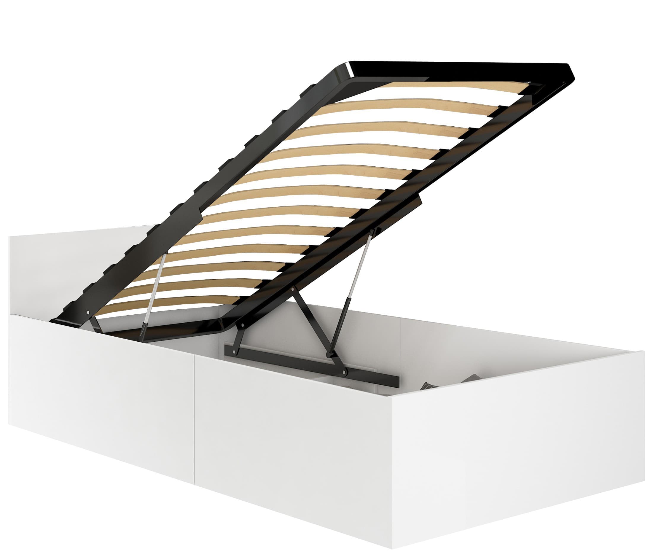 Akord Säädettävä sänky Valkoisella rungolla 200x90x68