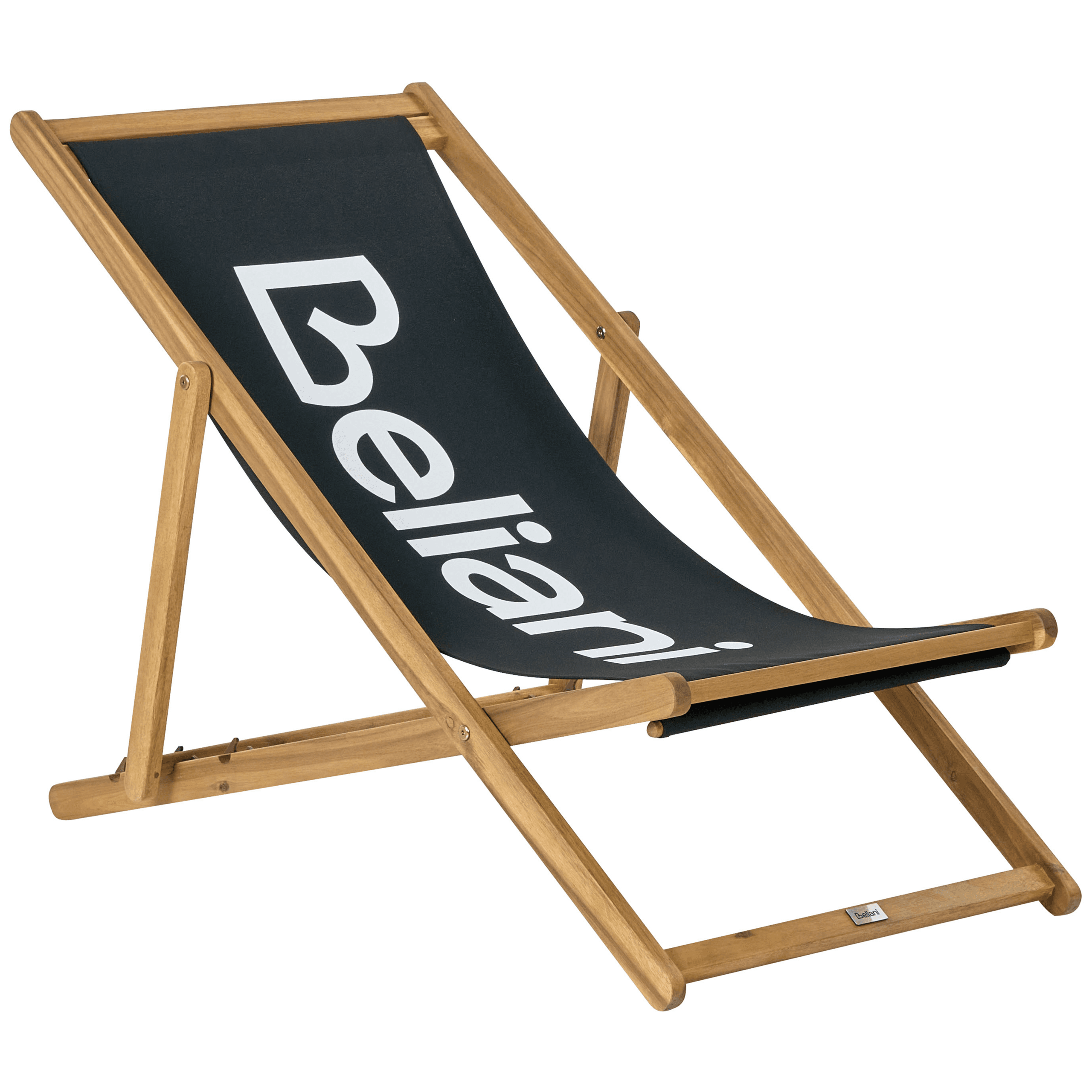 Taitettava aurinkotuoli ANZIO akaasia Musta