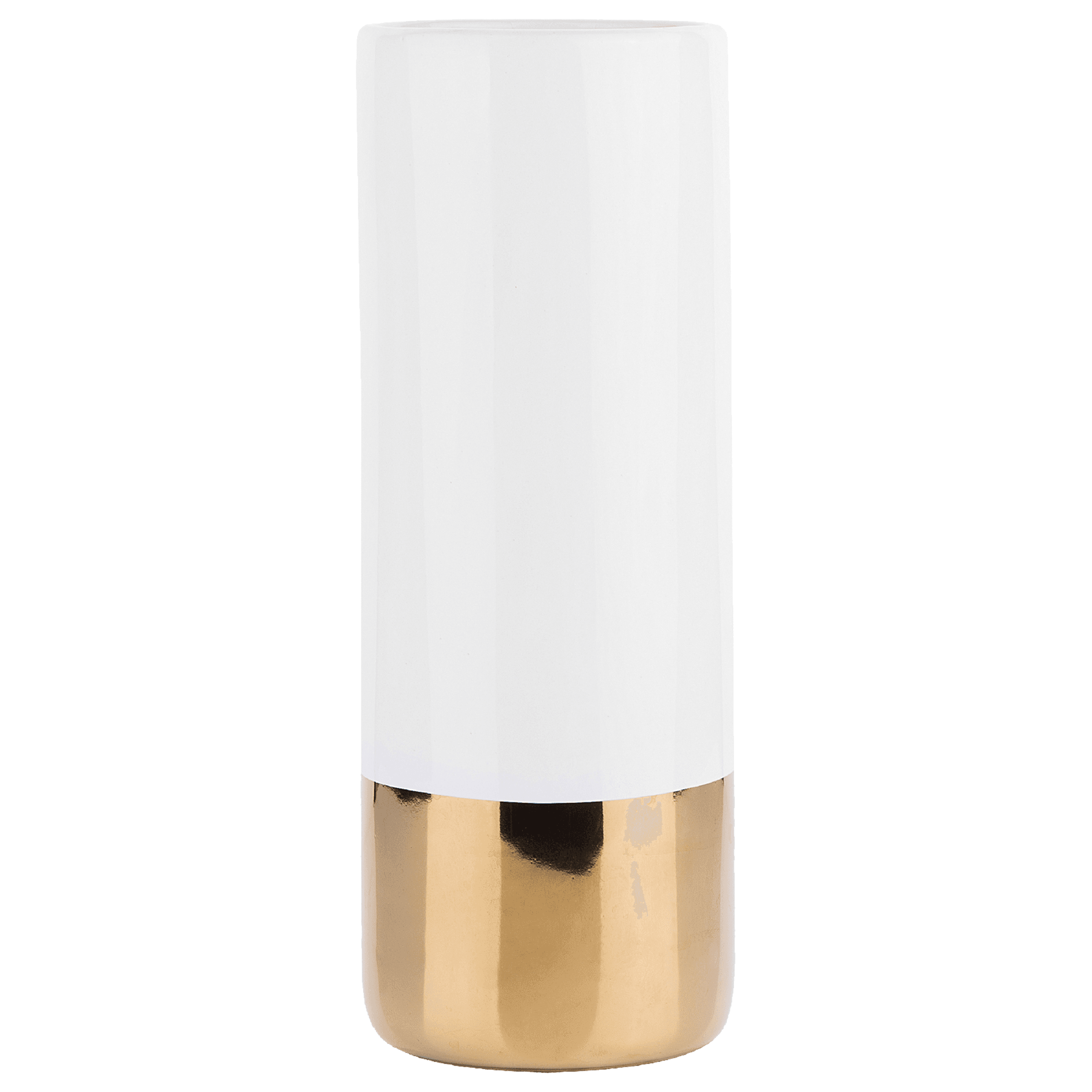 Kukkamaljakko GELIDA kivitavara 36 cm Valkoinen