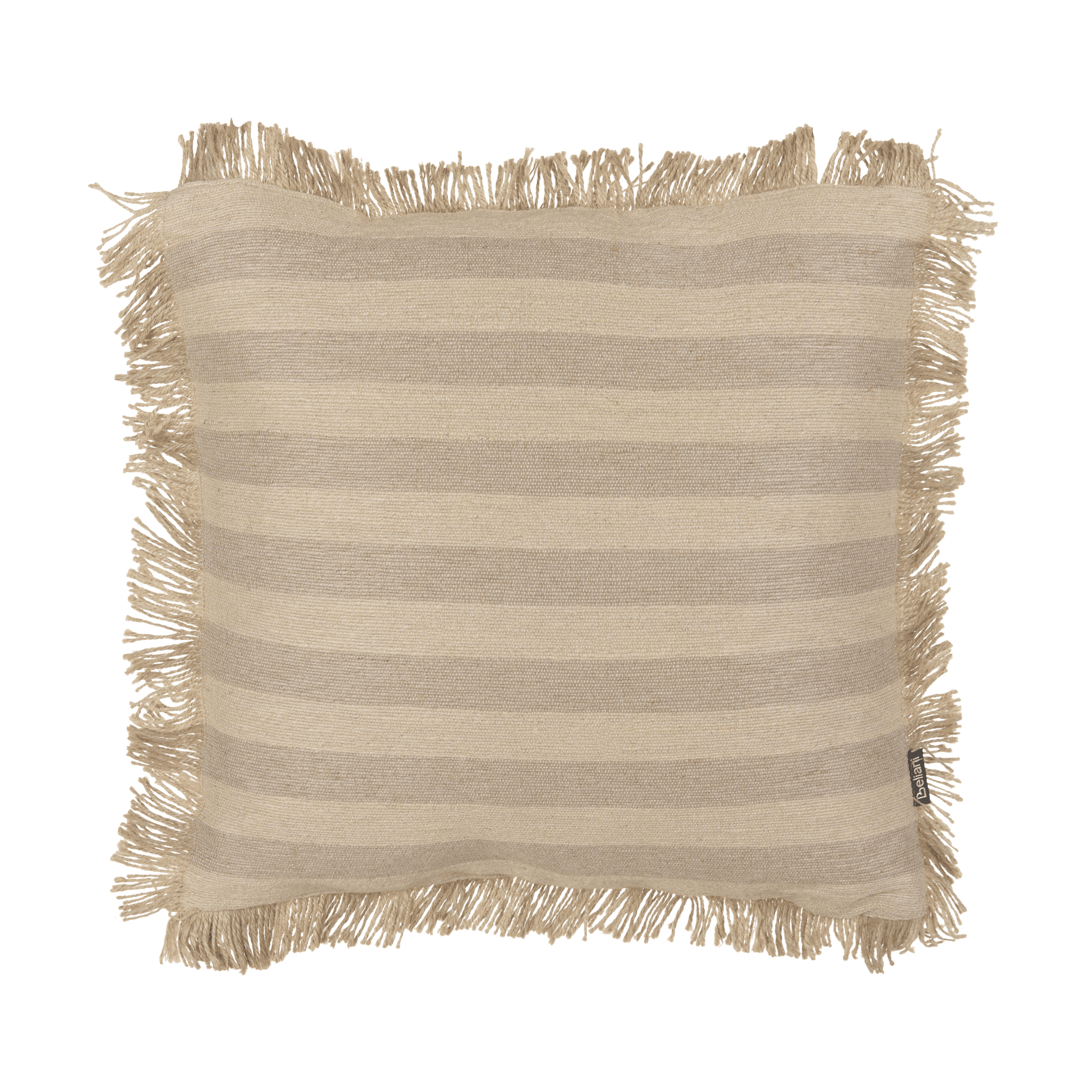 Koristetyyny CIRSIUM juutti 45 x 45 cm Beige Raitakuvio