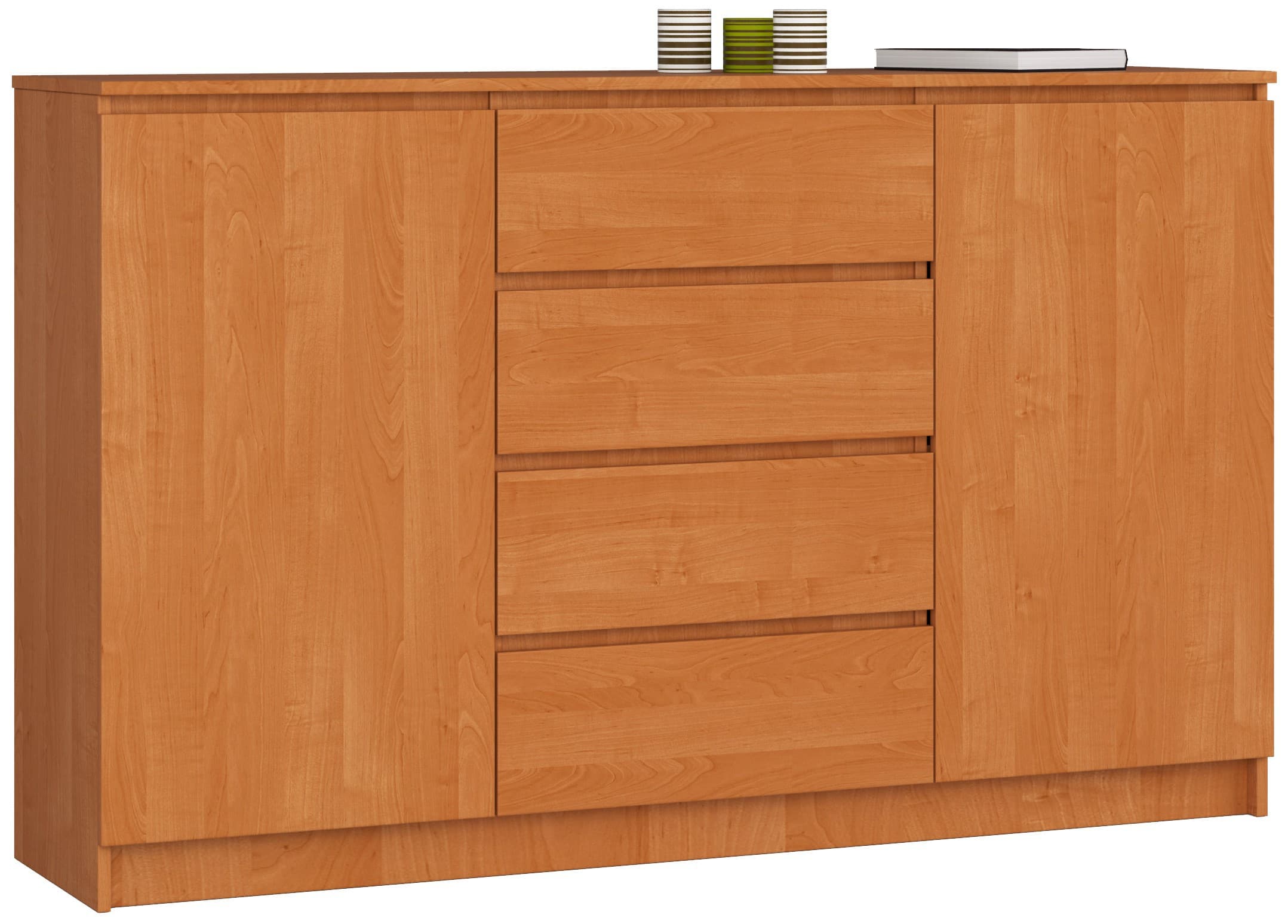 Akord Senkki 2 Ovet 4 Laatikkoa Leppä 160x40x99