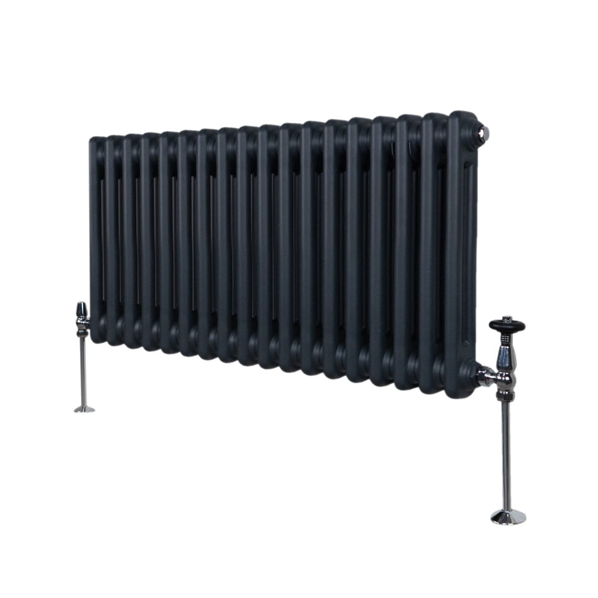 Perinteinen 2-pylväinen patteri - 300 x 832 mm - antrasiitinharmaa