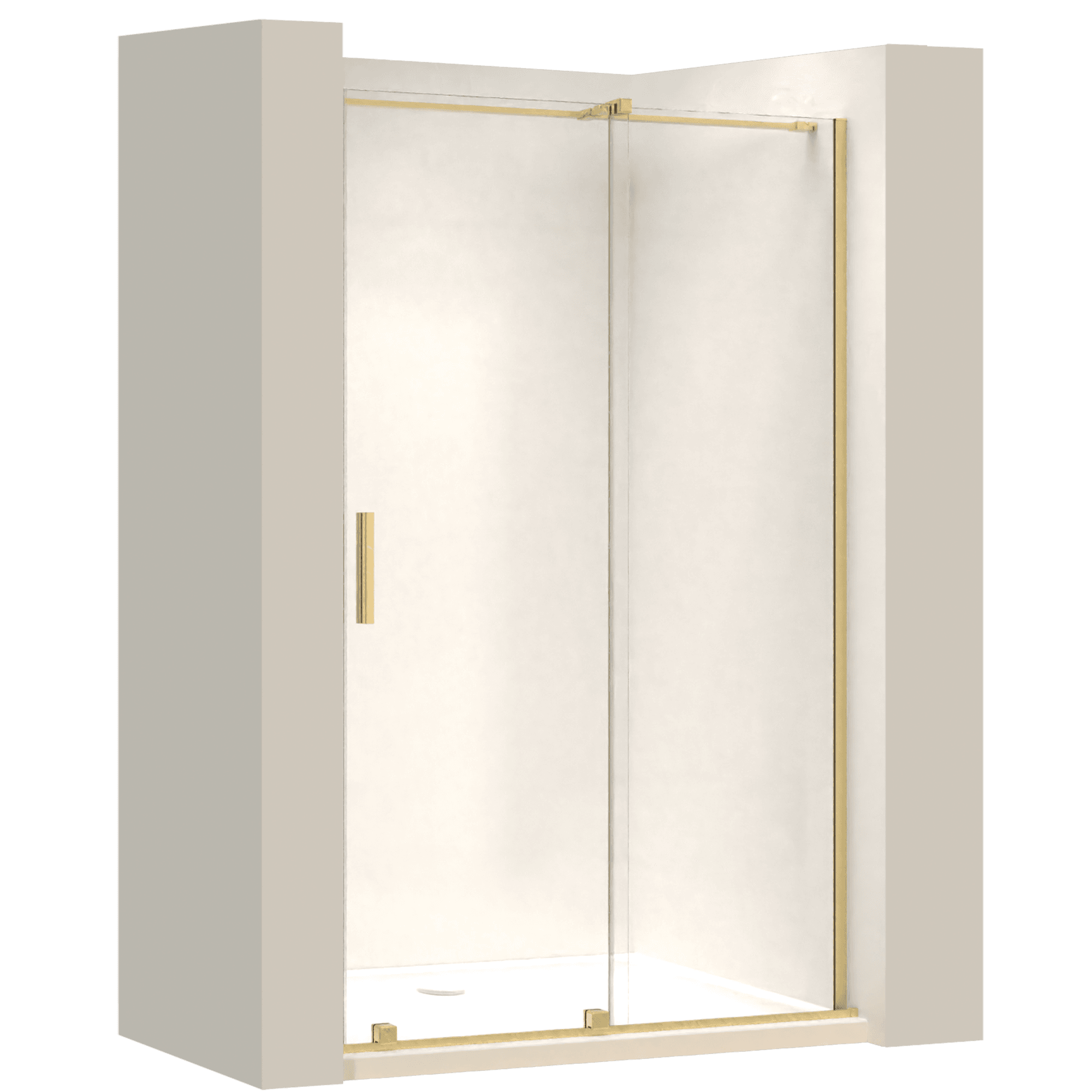 REA suihkuovi MONTANA 110 harjattu kulta, 0,6X110X200CM