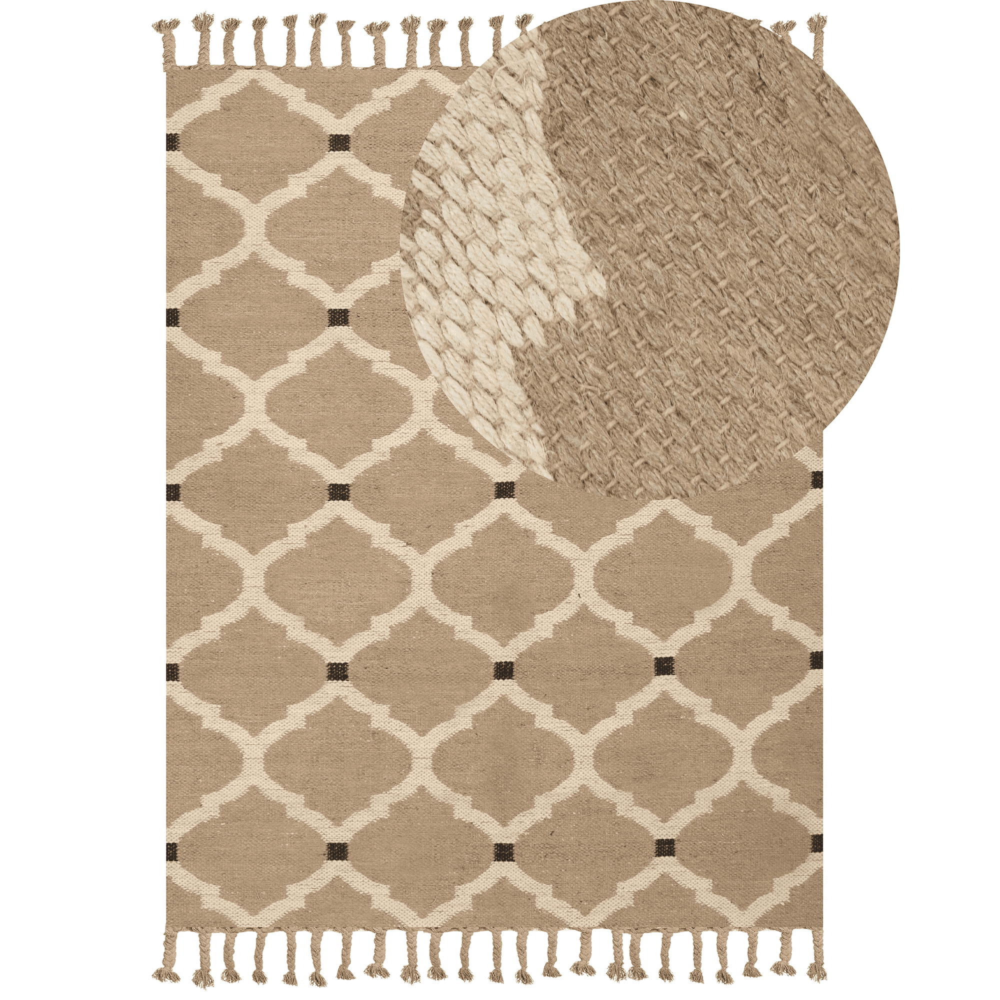 Matto ORENCIK Beige 160 x 230 cm juutti