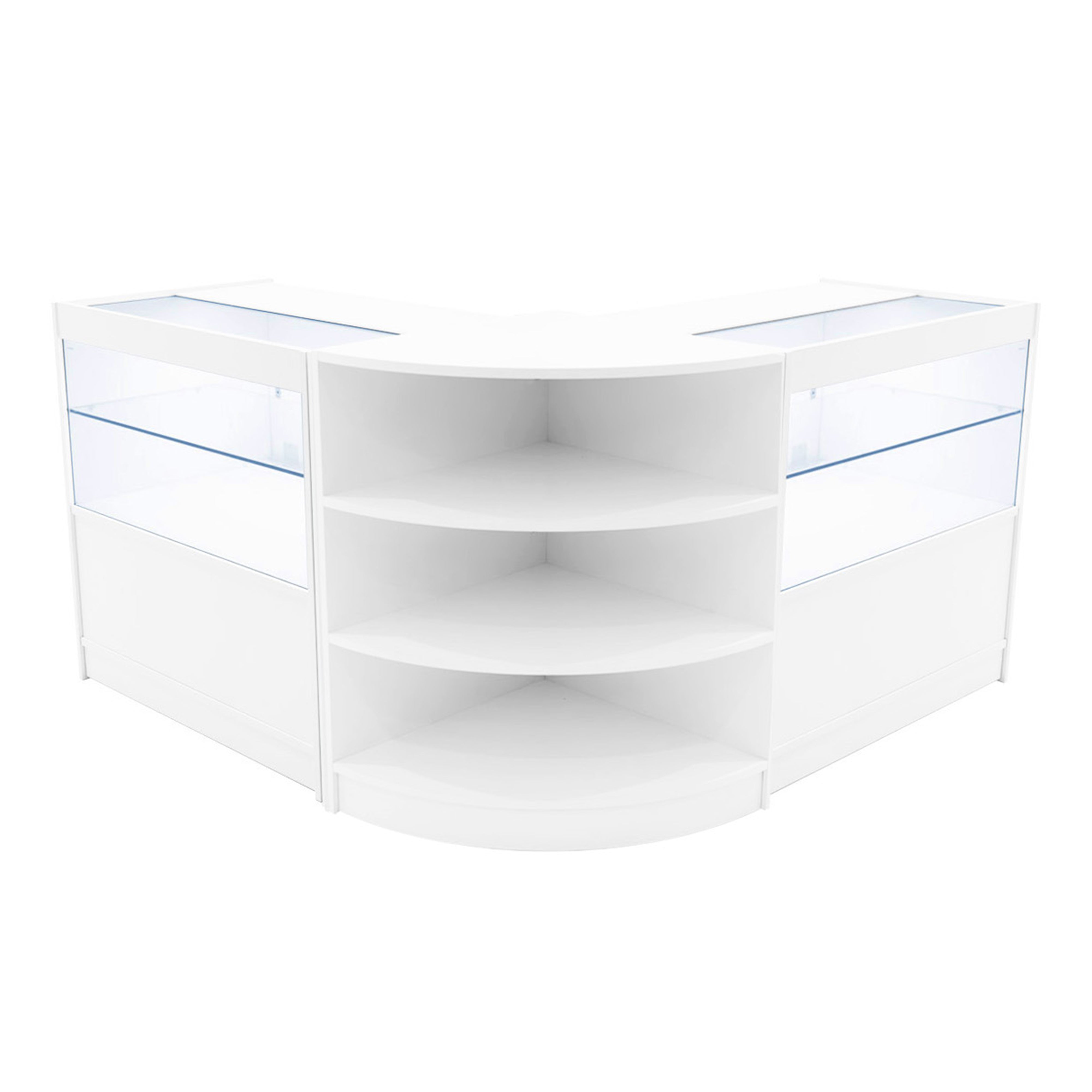 Andromeda LED-myymälätiskisarja LM60 & 2 x C900 - Valkoinen