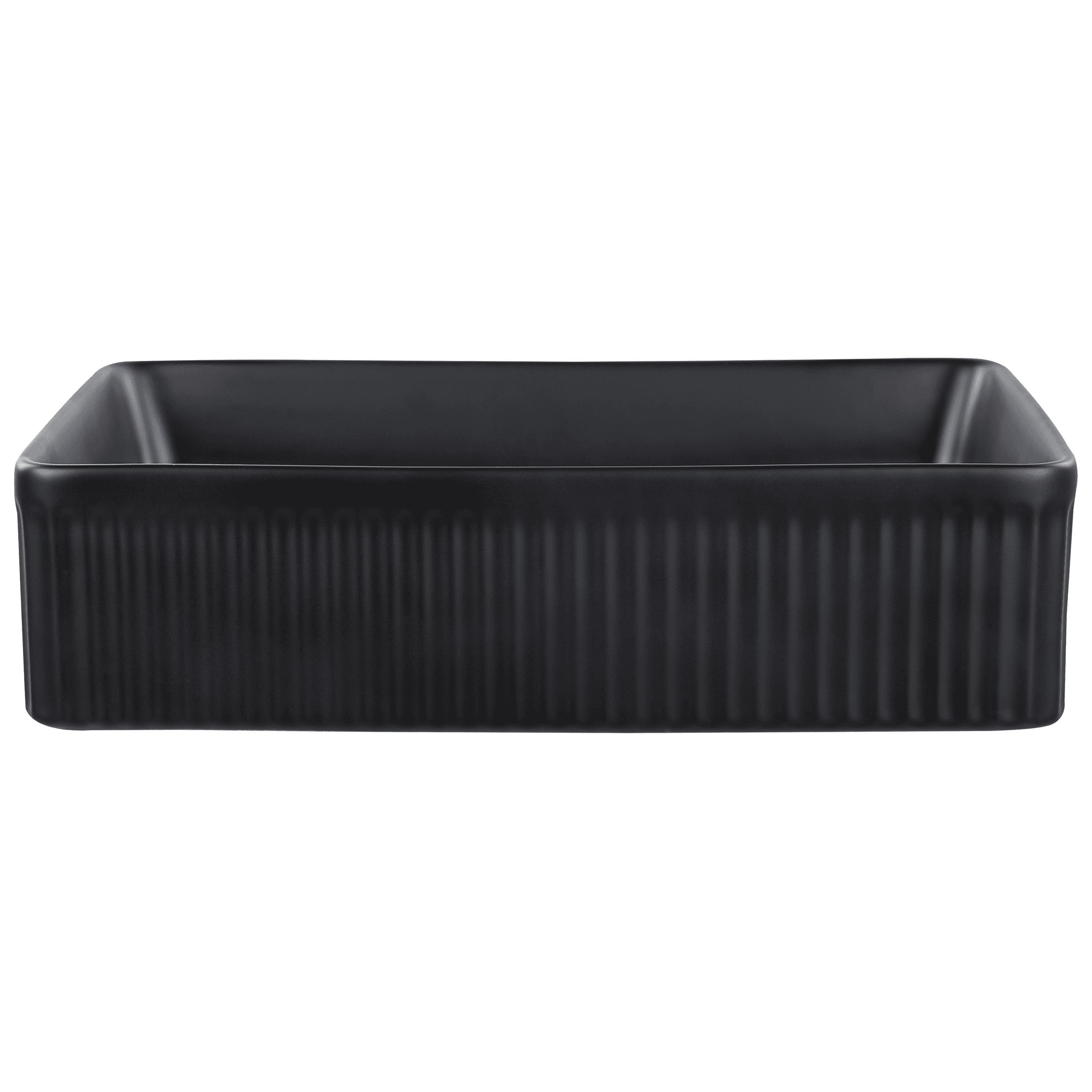 Pesuallas tason päälle GELDO 50 x 34 cm keramiikka Musta