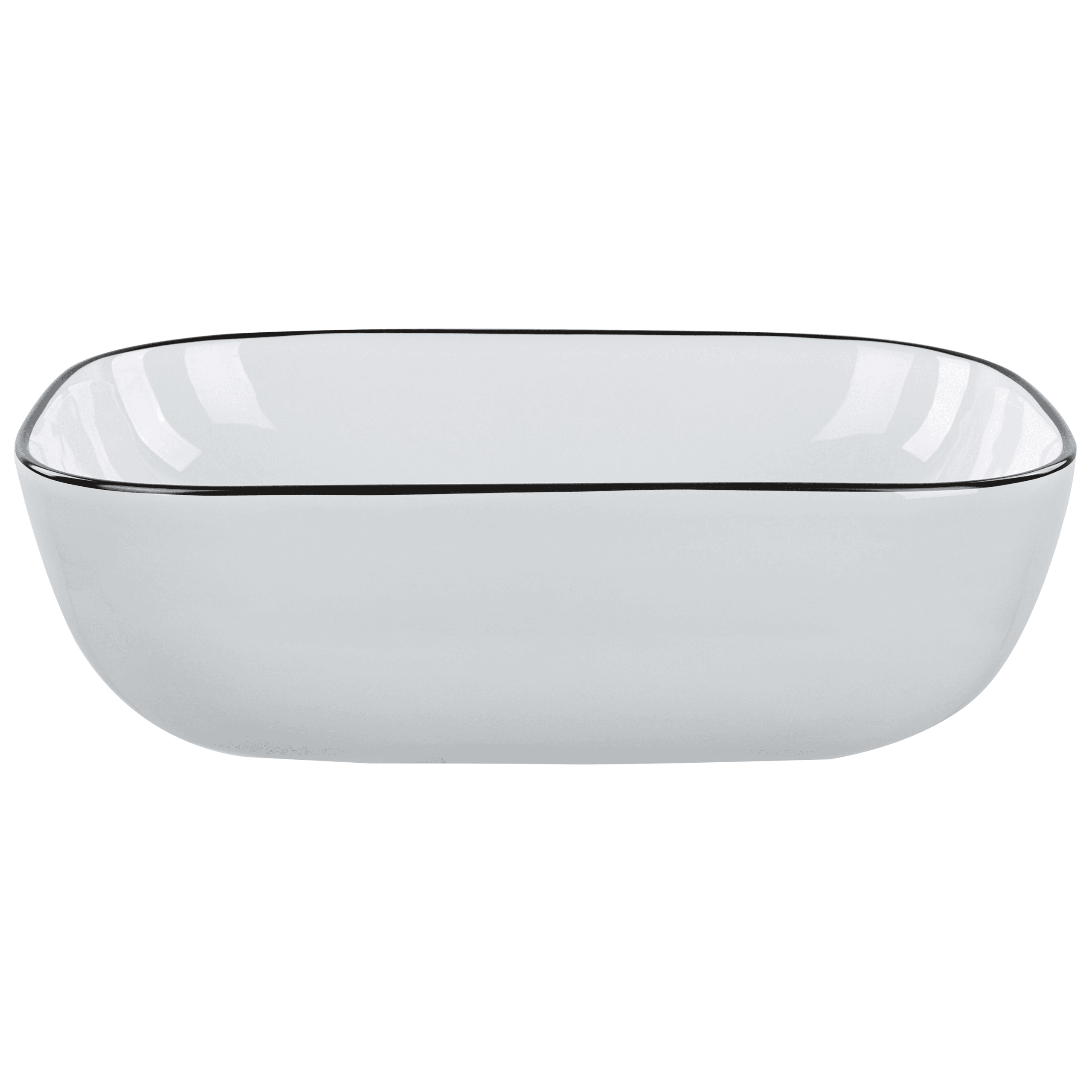 Pesuallas tason päälle XERT 46 x 33 cm keramiikka Valkoinen