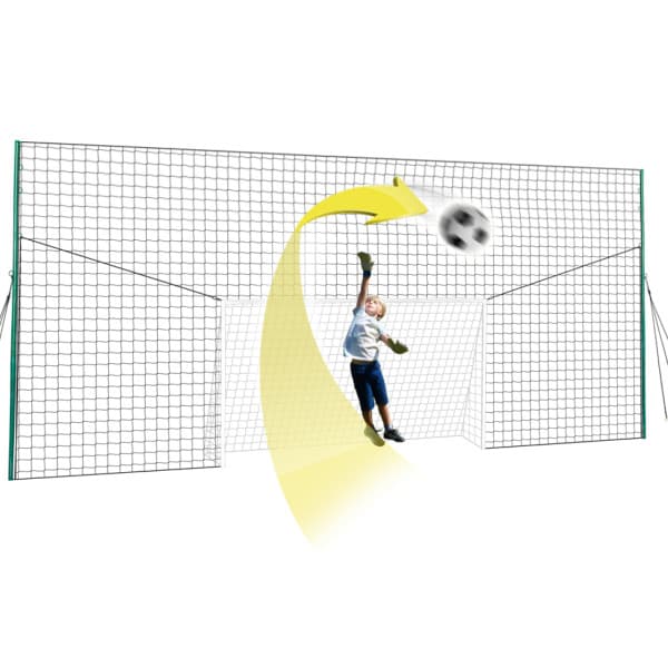 Open Goaaal® 3-in-1 jalkapallomaali, palautusverkko ja takaverkko – Standard, 10 ft korkea, jopa 21 ft leveä, seosteräsrunko