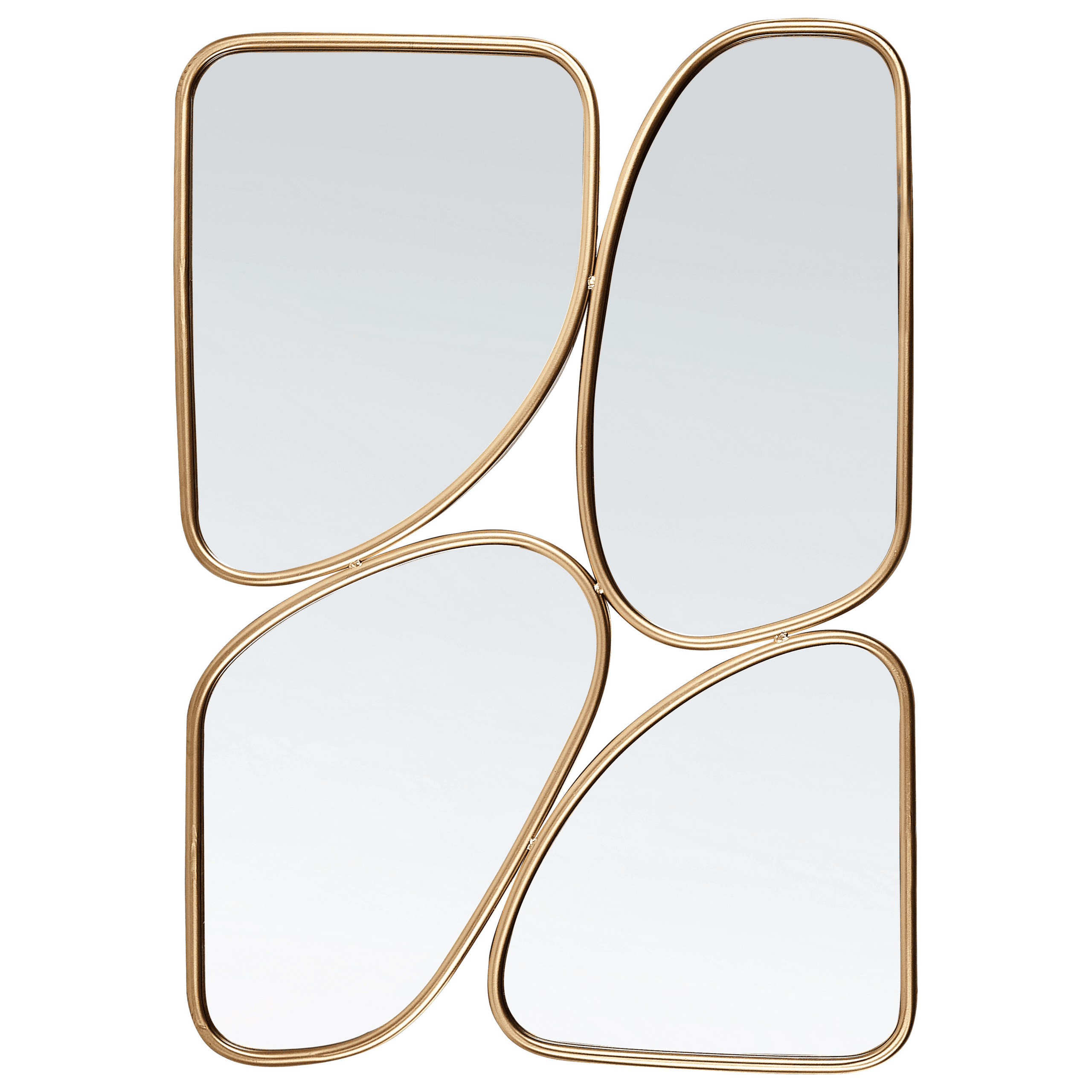 Seinäpeili DIANCEY 70 cm 100 cm metalli Kulta