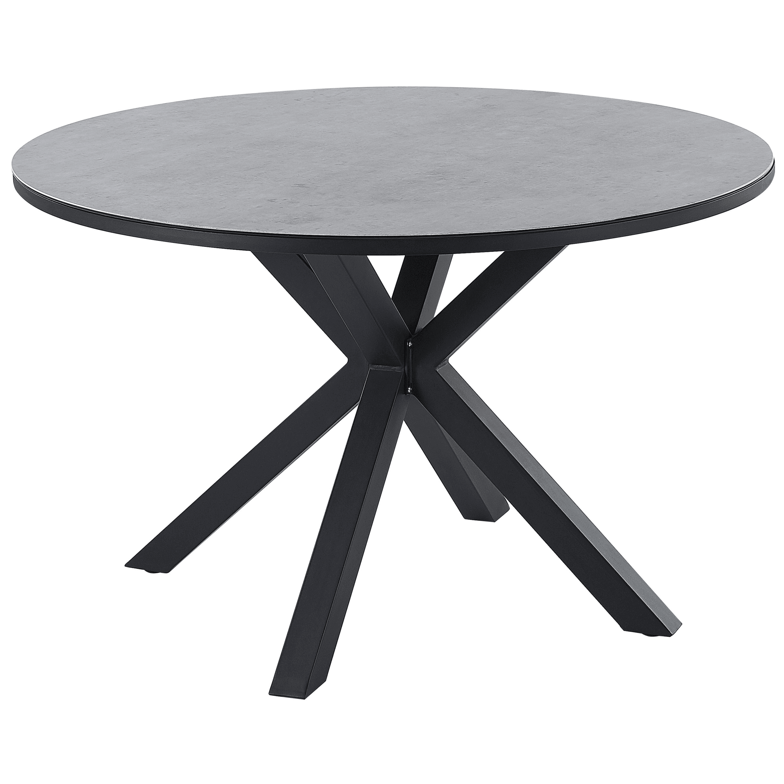 Puutarhapöytä MALETTO 120 cm 120 cm lasi Harmaa