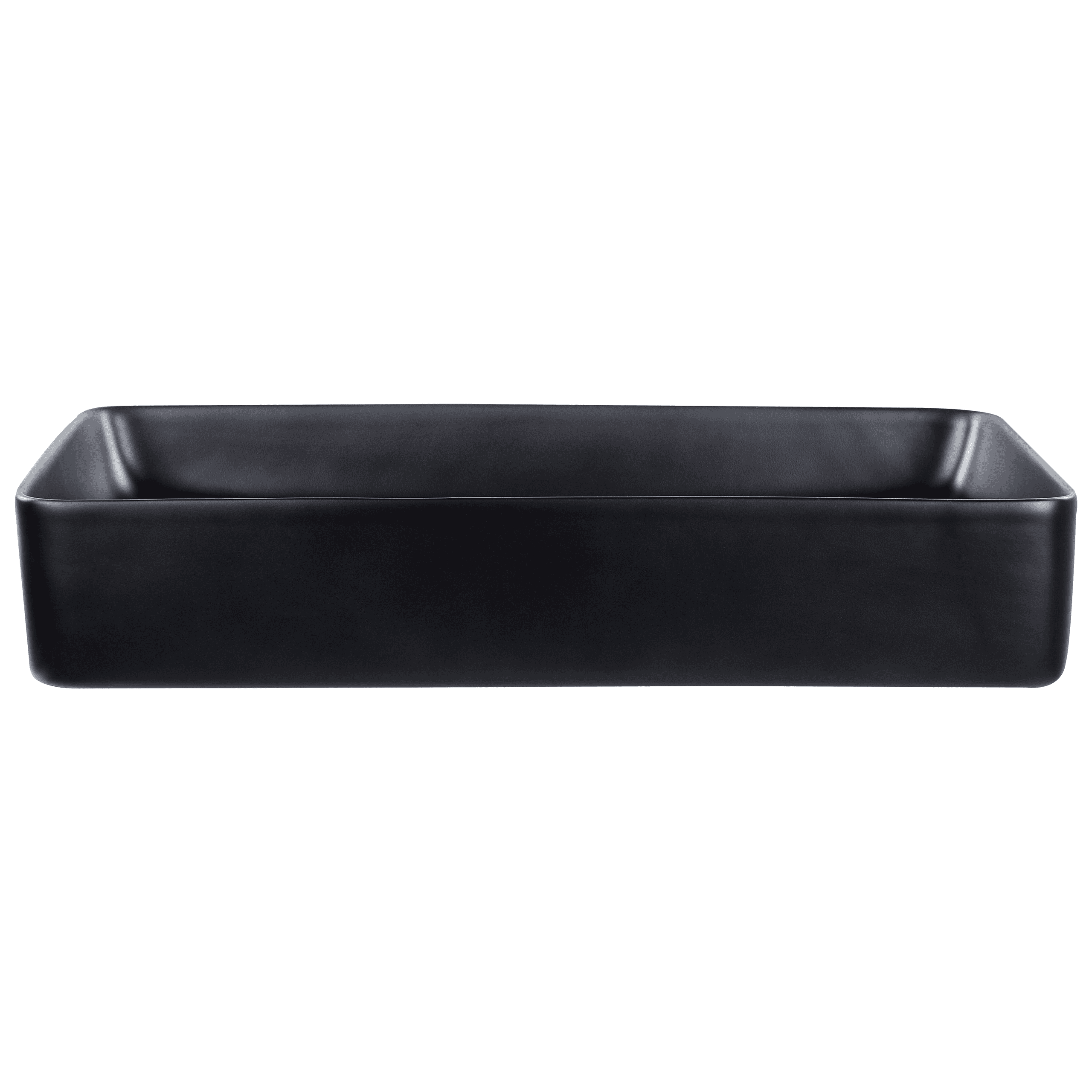 Pesuallas tason päälle ULUA 61 x 35 cm keramiikka Musta