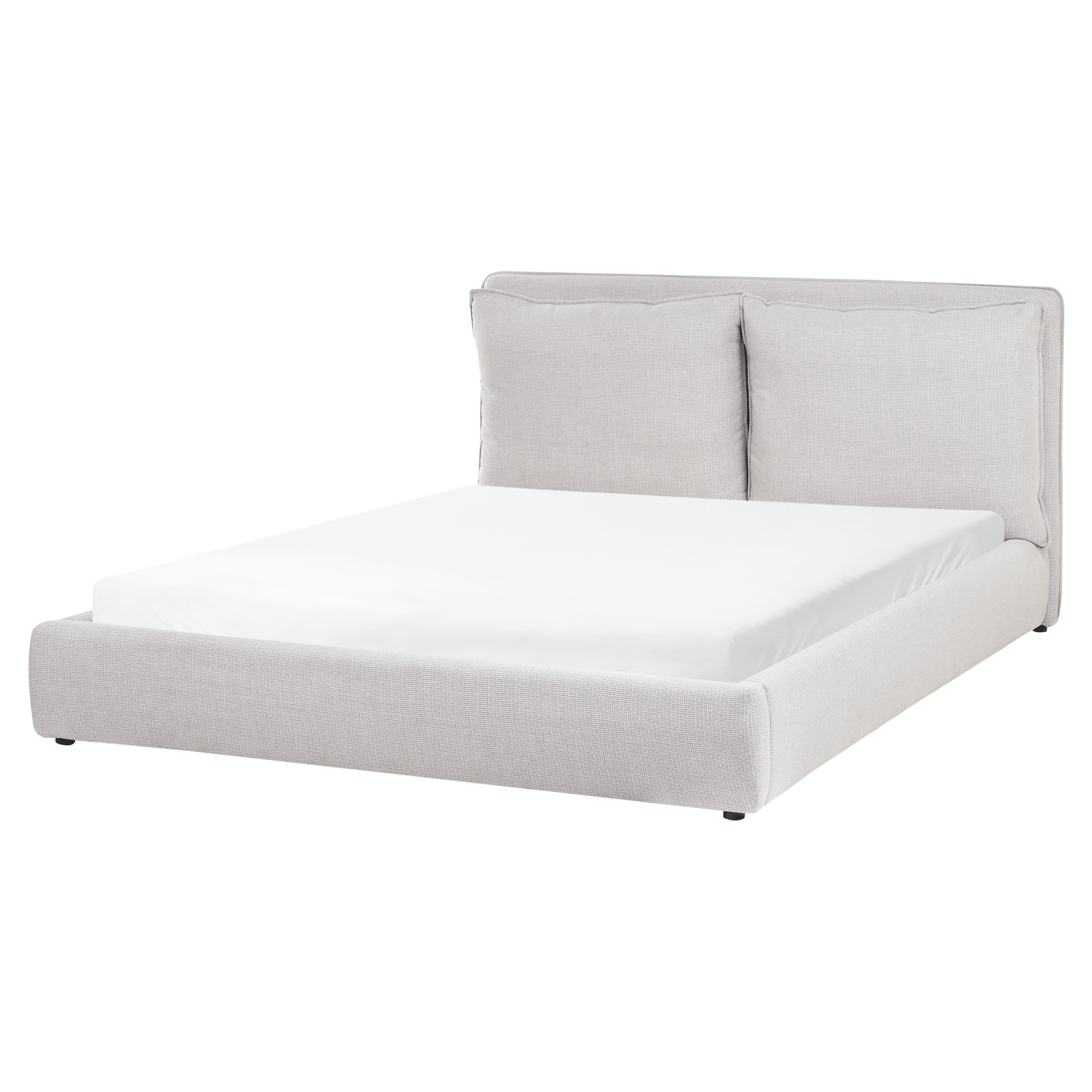 Sänky kangas BAJONNA 160 x 200 cm Vaaleanharmaa