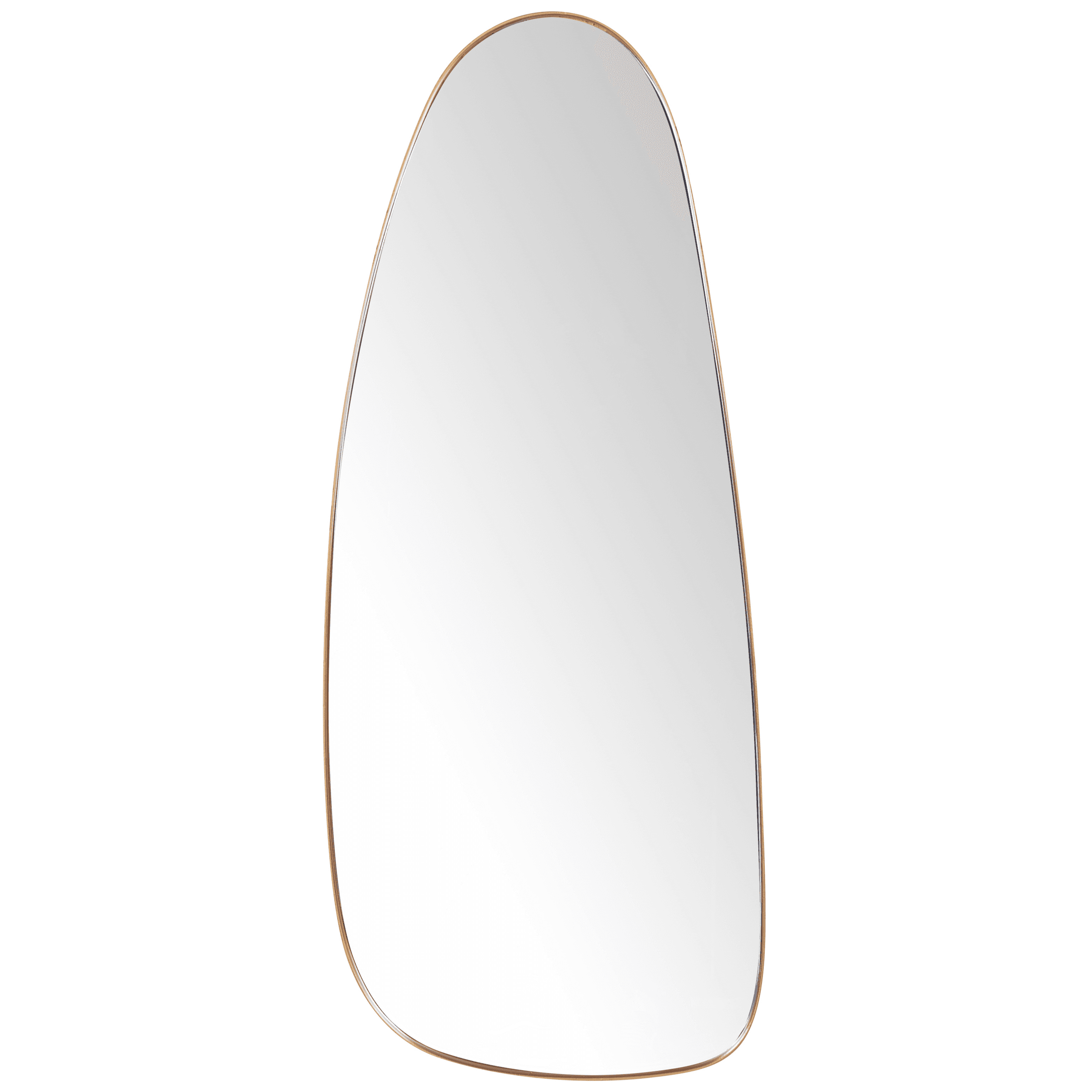 Seinäpeili CERGY 39 cm 95 cm metalli Kulta