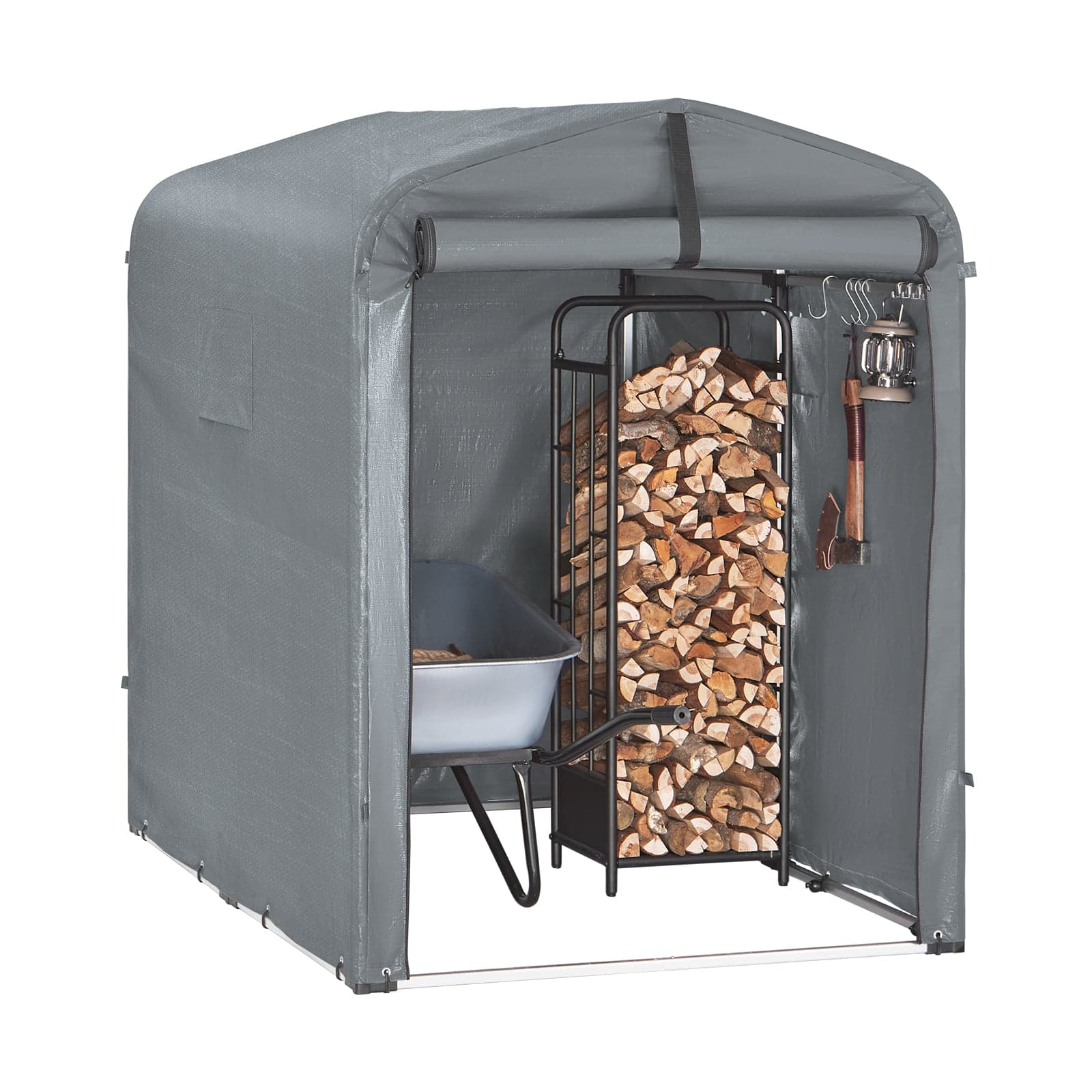 SoBuy Autotalli KLS11-DG ekologinen laadukas 120x176x163 cm