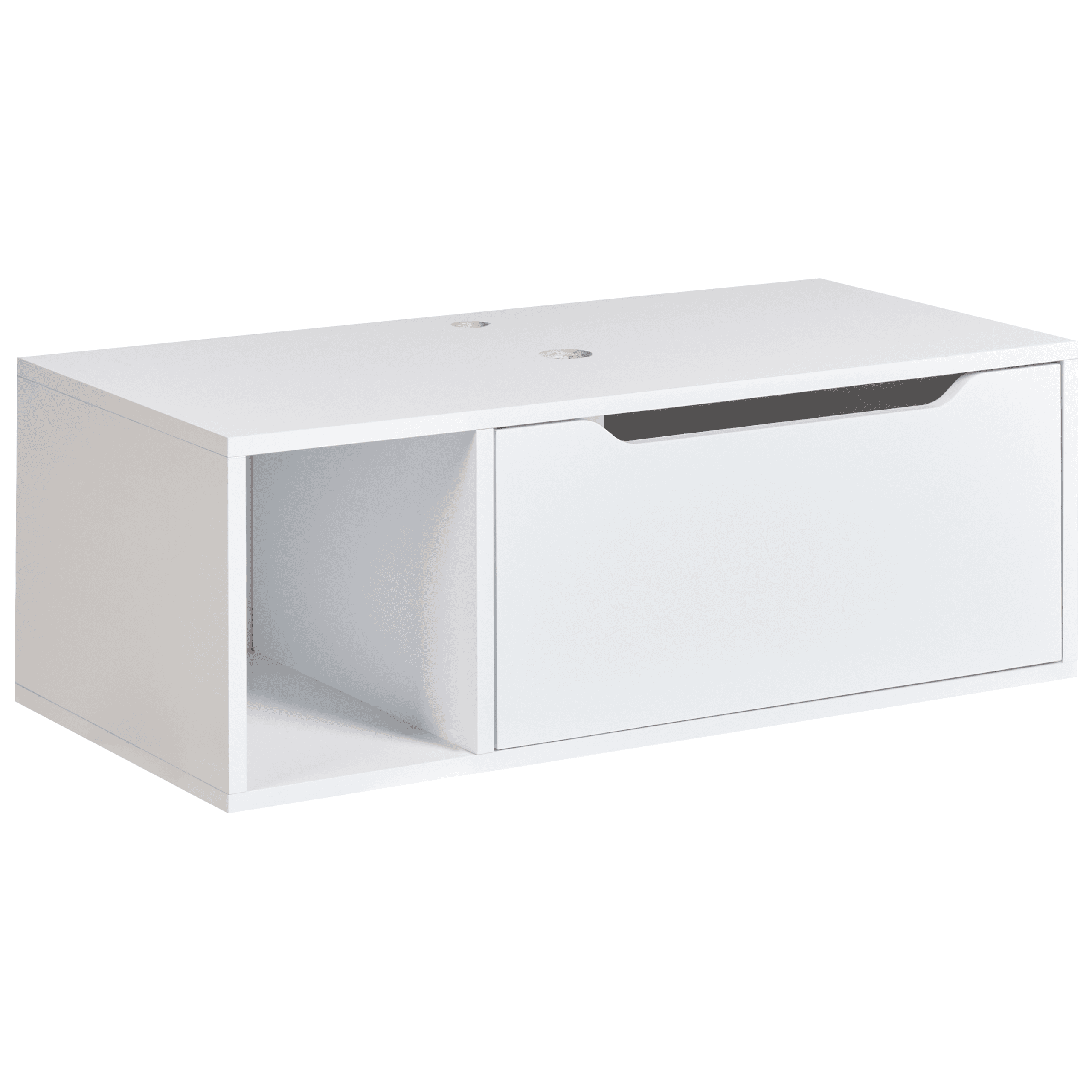 Seinäallaskaappi CASCAVEL 80 cm Valkoinen