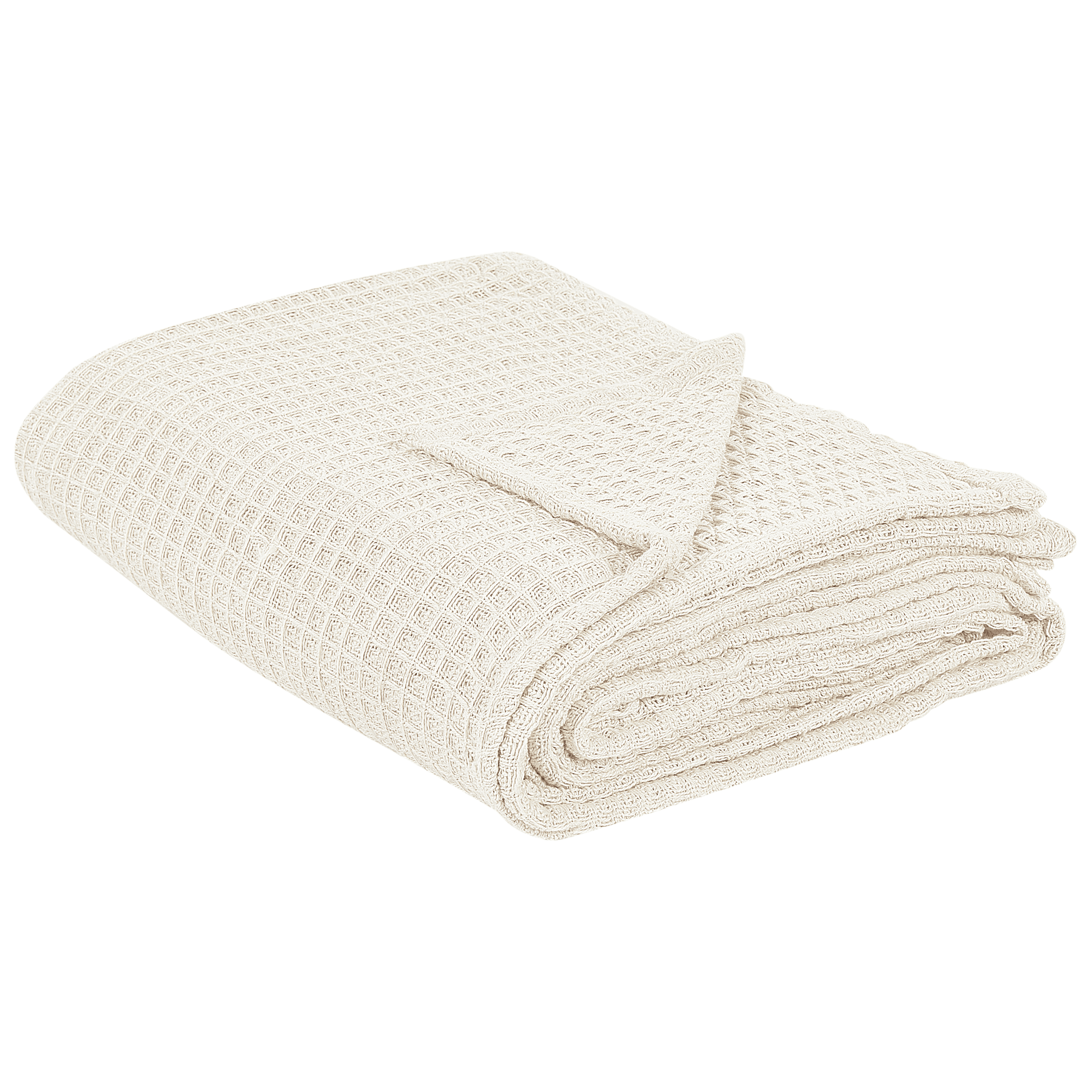 Päiväpeitto CHAGYL puuvilla 200 x 220 cm Vaaleanbeige