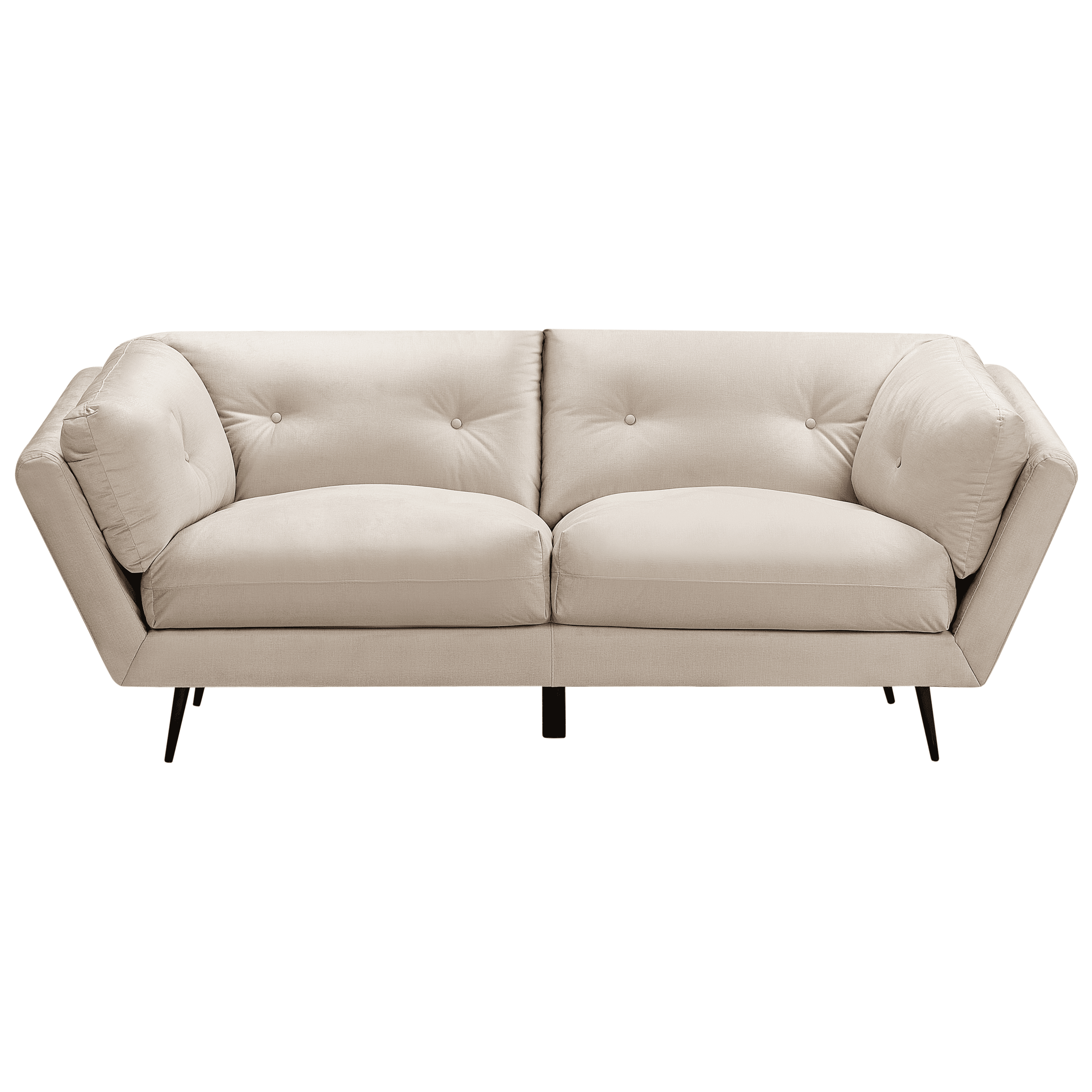 Sohva LENVIK sametti Beige 3-istuttava