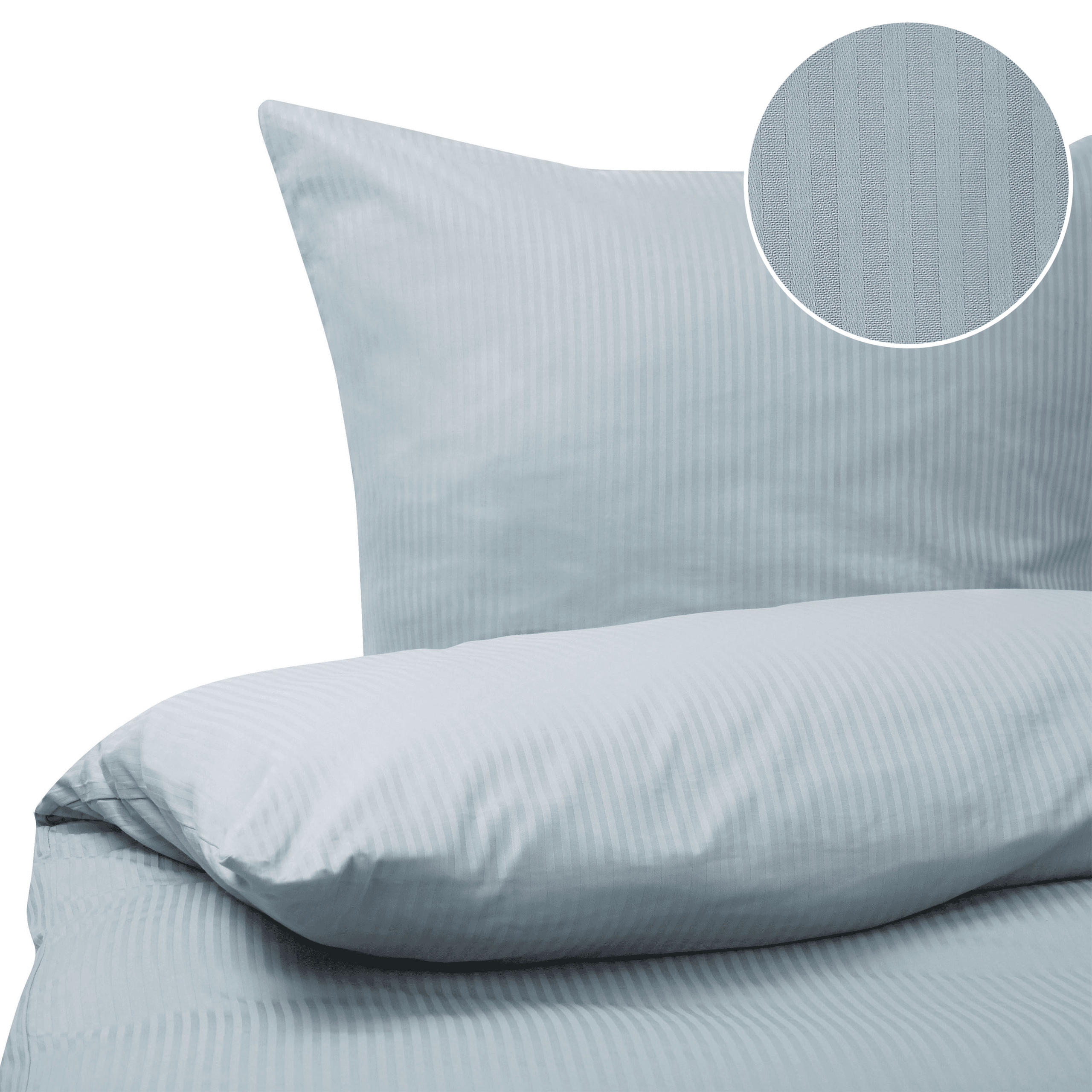 Pussilakanasetti AVONDALE Puuvillasatiini 155 x 220 cm Harmaa