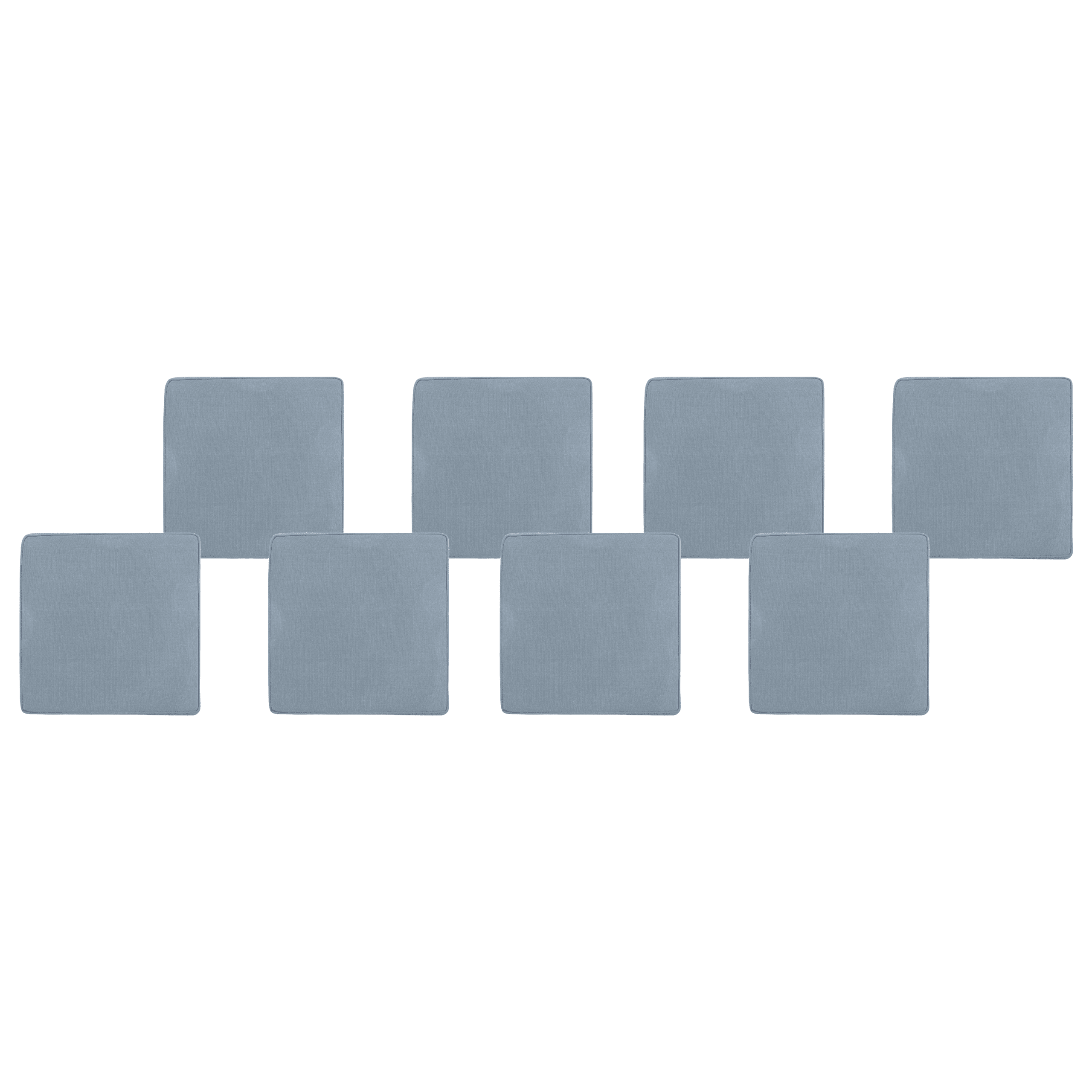 Puutarhatuolien istuintyynysetti 8 kpl SASSARI 46 x 46 cm Sininen