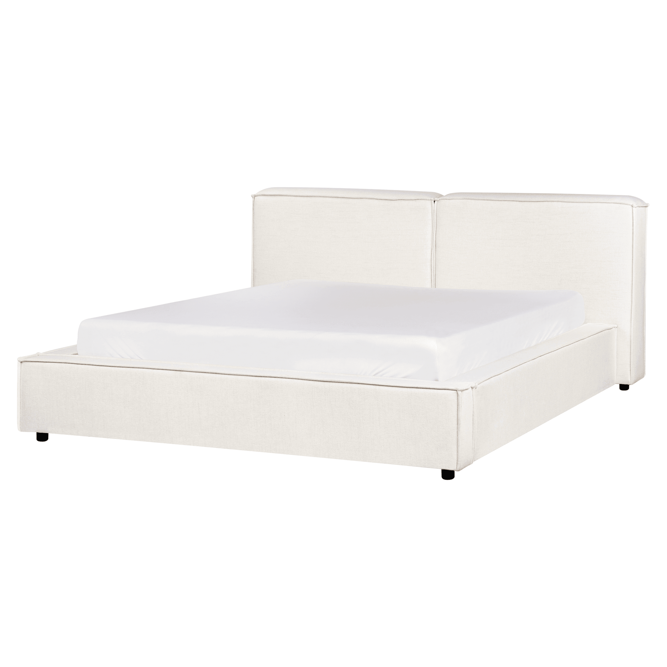 Sänky kangas LINARDS 160 x 200 cm Luonnonvalkoinen