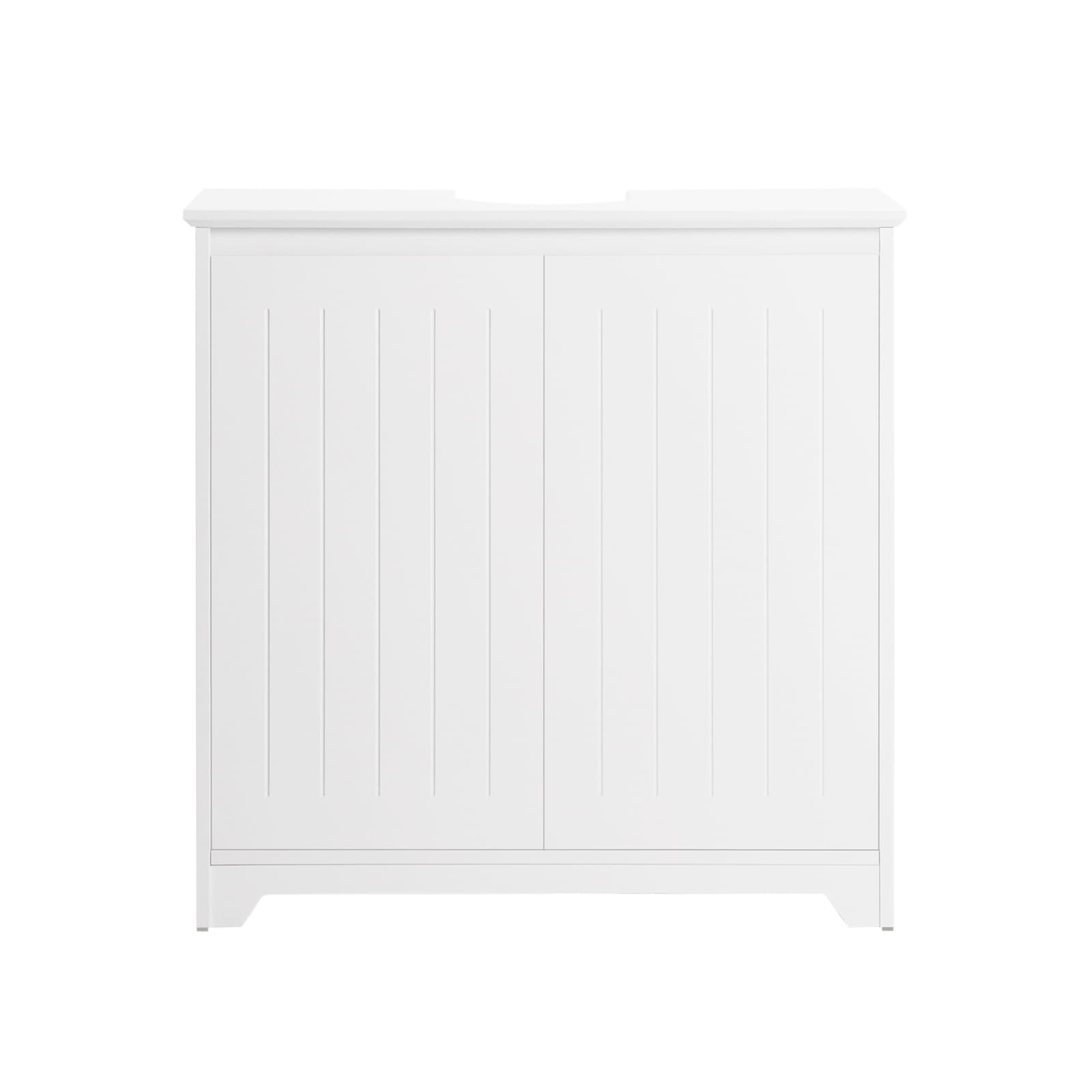 SoBuy Allaskaappi 2-ovinen valkoinen 60x30x60cm BZR108-W