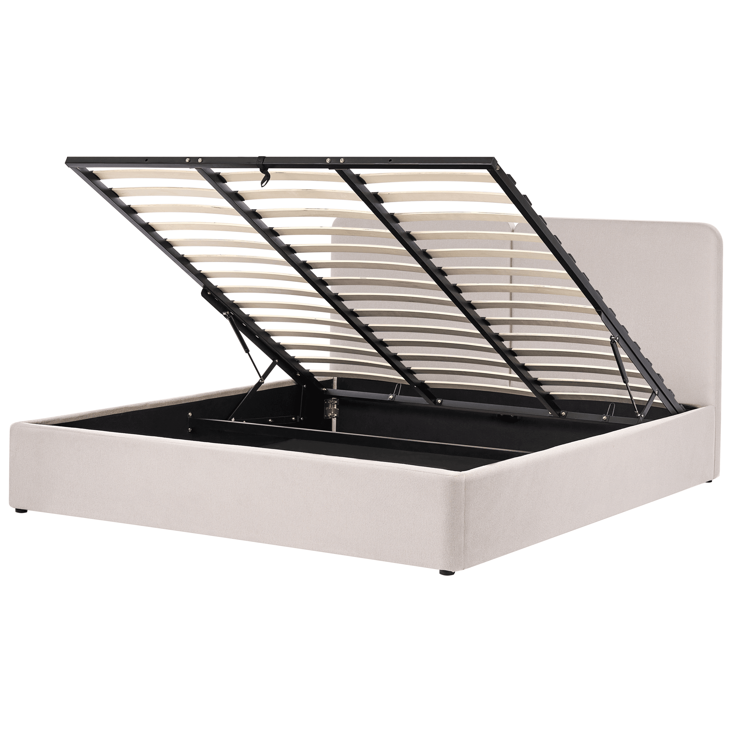 Sänky säilytystilalla kangas ARBOIS 180 x 200 cm Beige