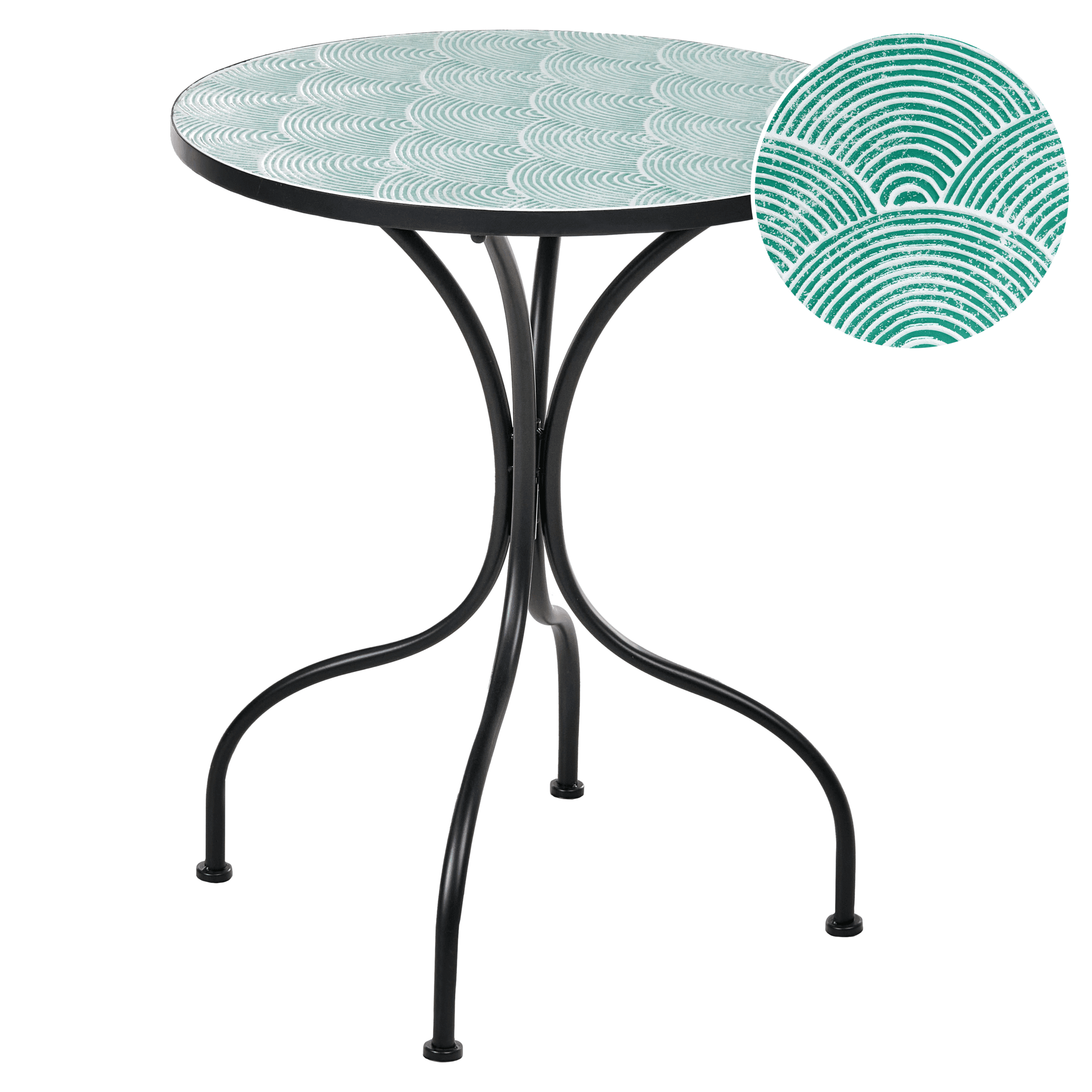 Bistropöytä ANAPO 60 cm 60 cm metalli Musta