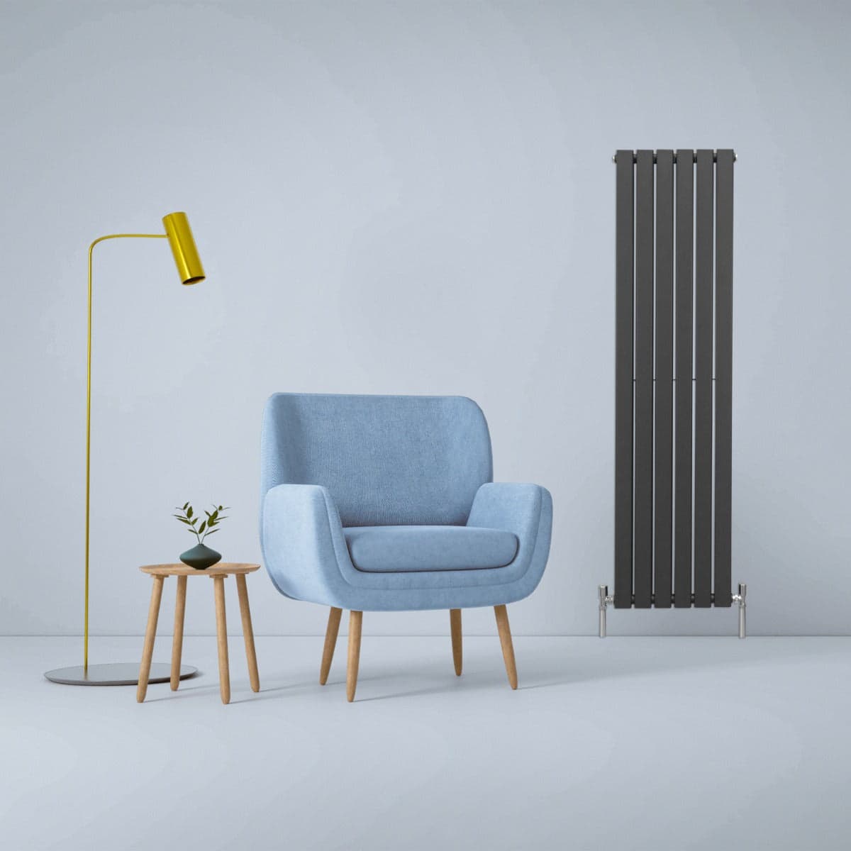 Design-litteät patterit antrasiitinharmaat 1600 mm x 420 mm