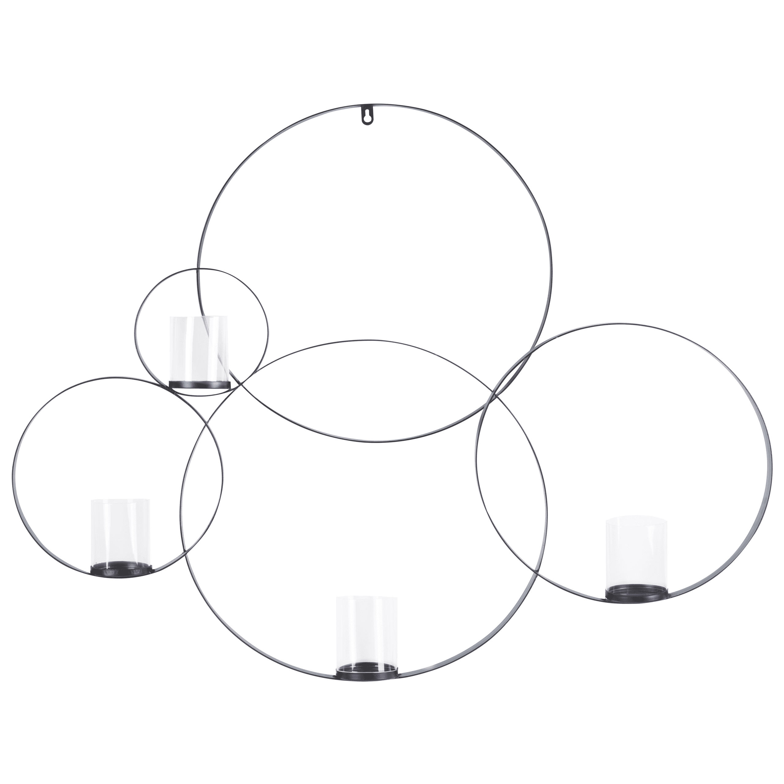 Seinäkynttelikkö BURU metalli 80 cm Musta