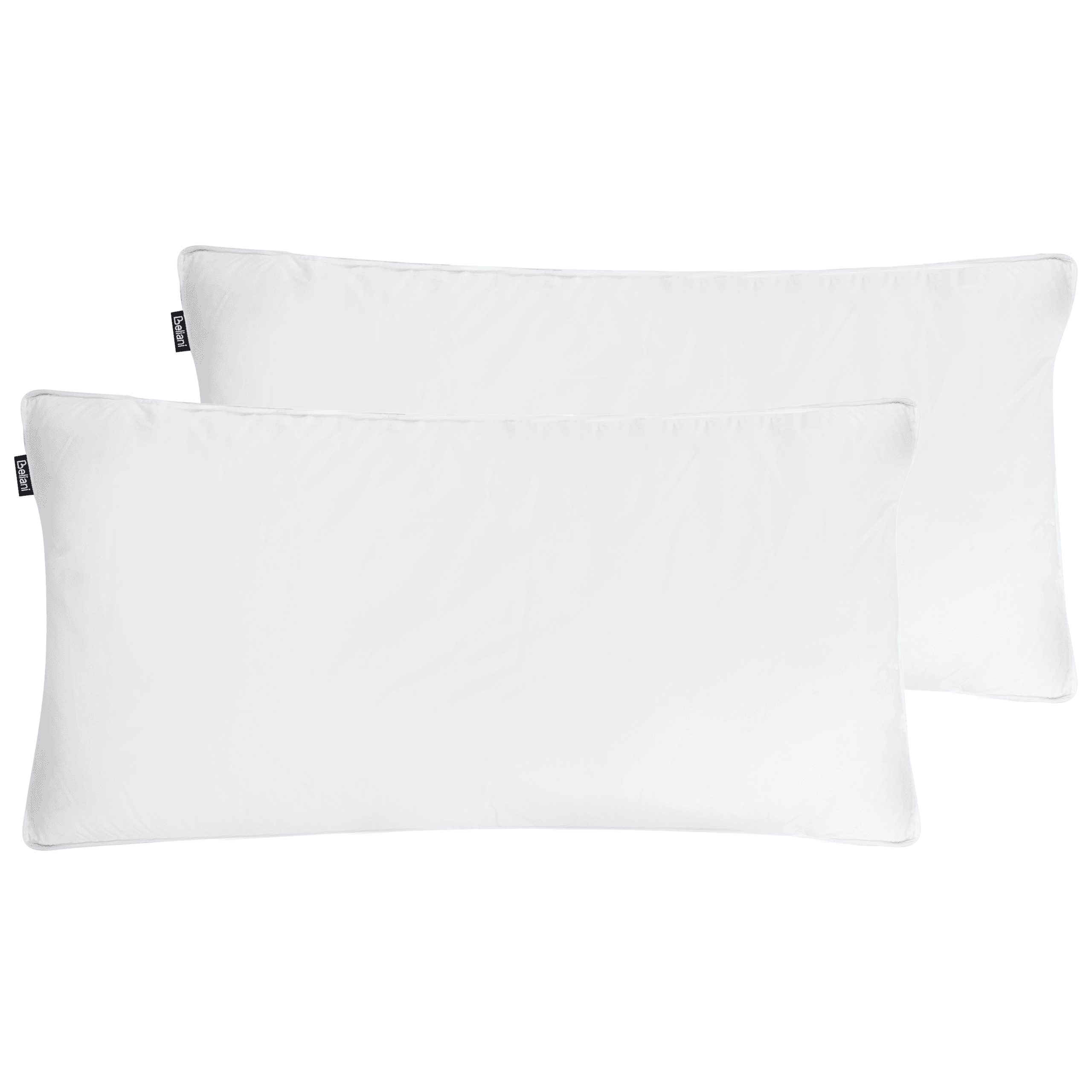 Tyynysetti 2 kpl VIHREN Matala 40 x 80 cm Valkoinen