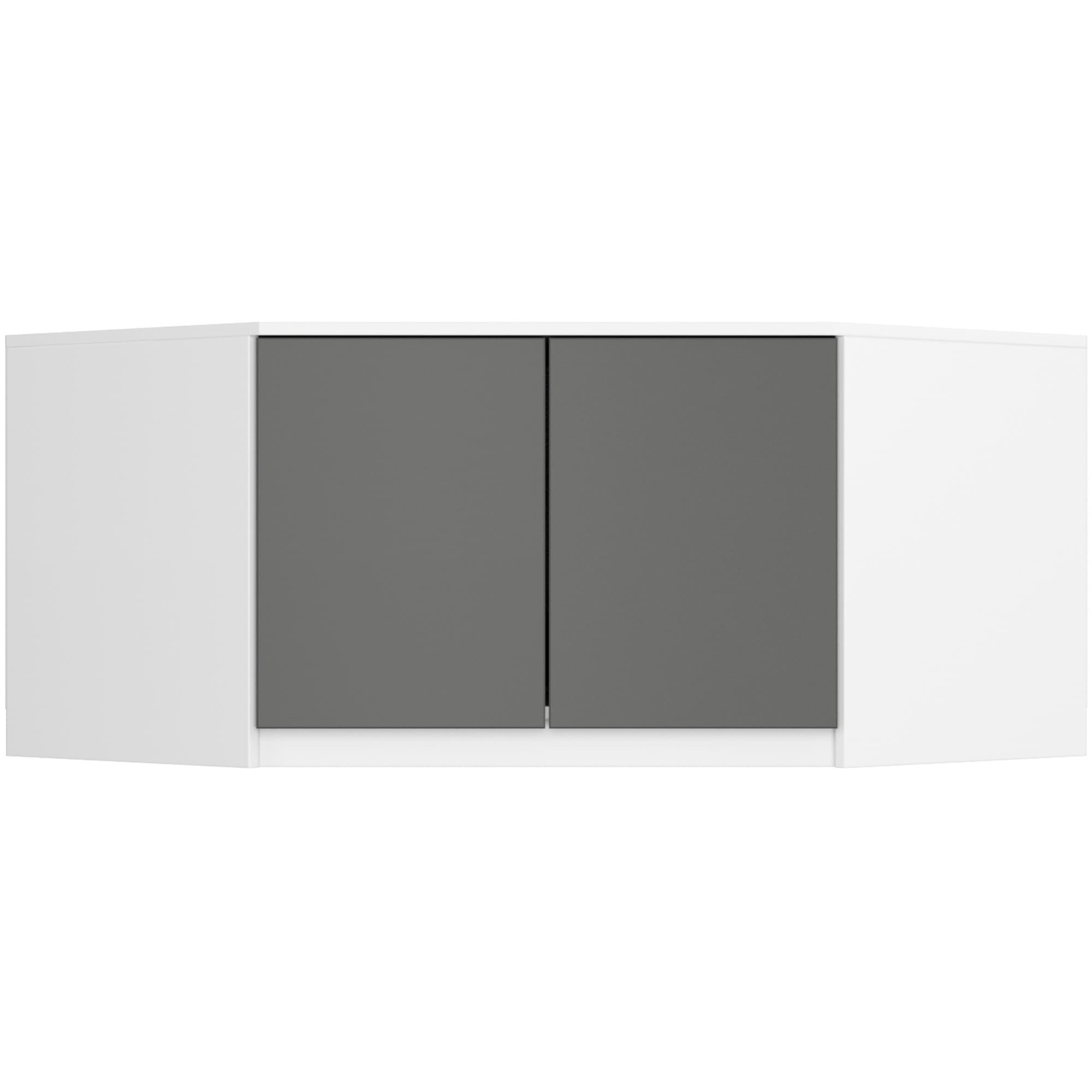 Akord Kaapin jatke Valkoinen/Harmaa Grafiitti 100x50x55