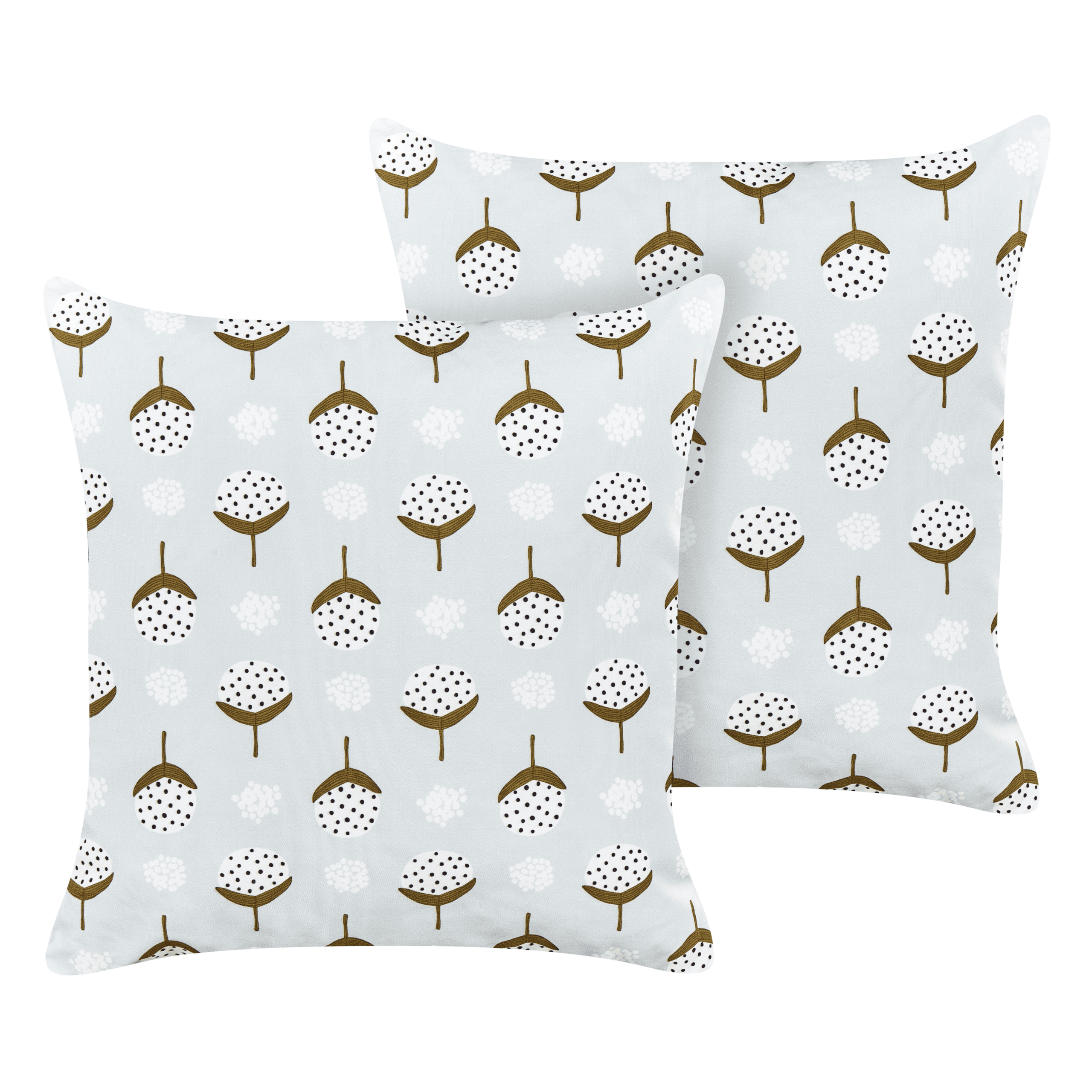 Ulkotyynysetti 2 kpl CUNEO Geometrinen kuvio 45 x 45 cm Vihreä