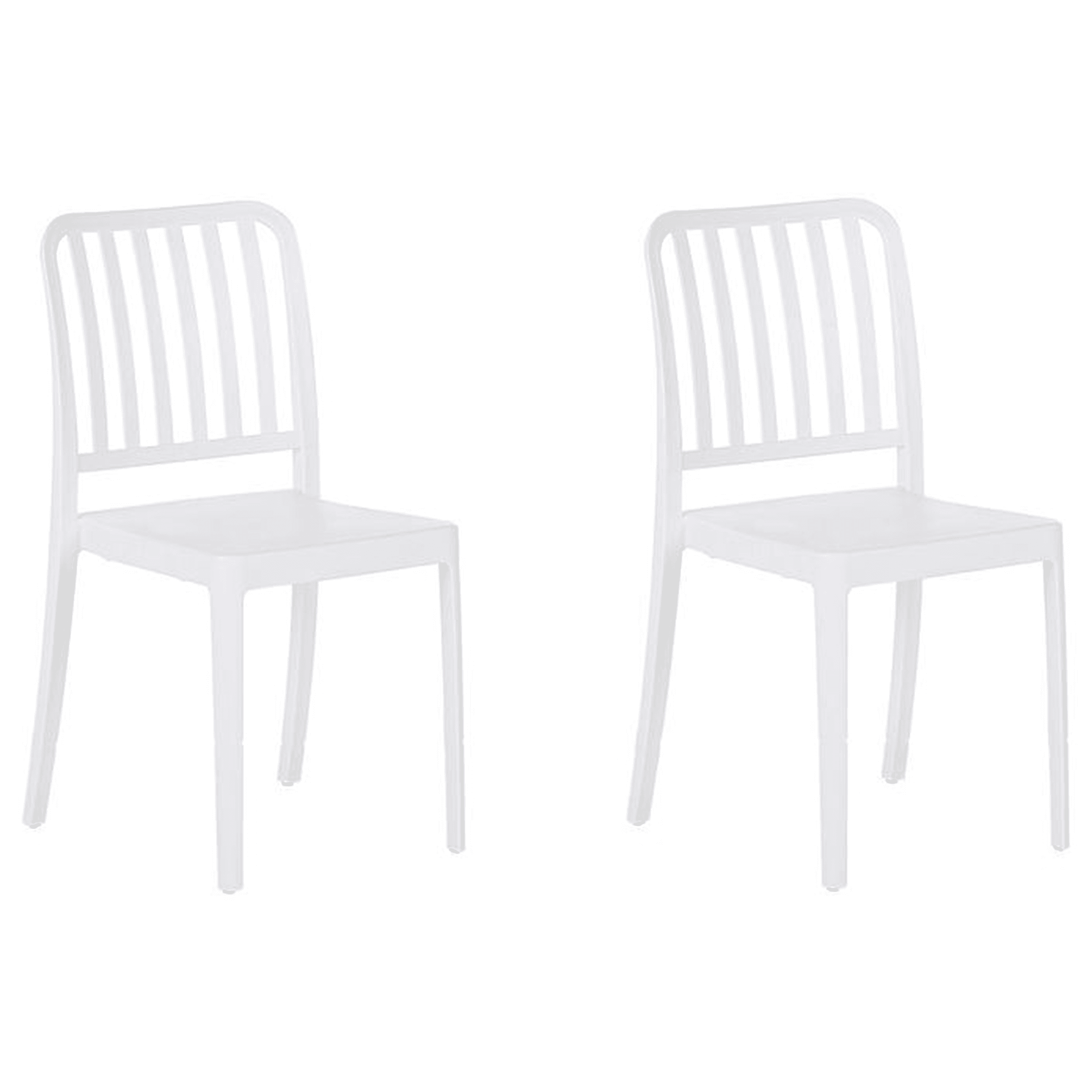 Puutarhatuolisetti 2 kpl SERSALE synteettinen materiaali Valkoinen