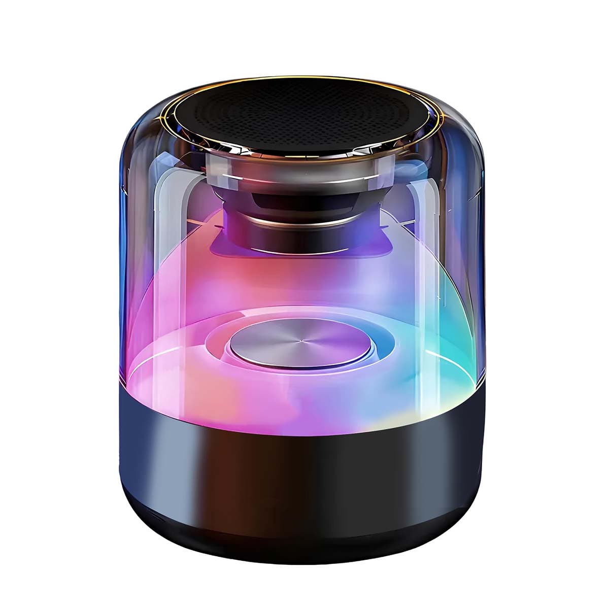 Bluetooth-kaiutin 5W kannettava LED RGB -valaistuksella