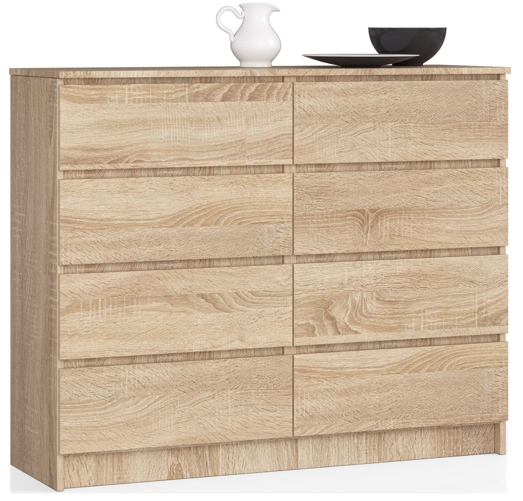 Akord Lipasto Laatikolla Sonoma-tammi 120x40x99
