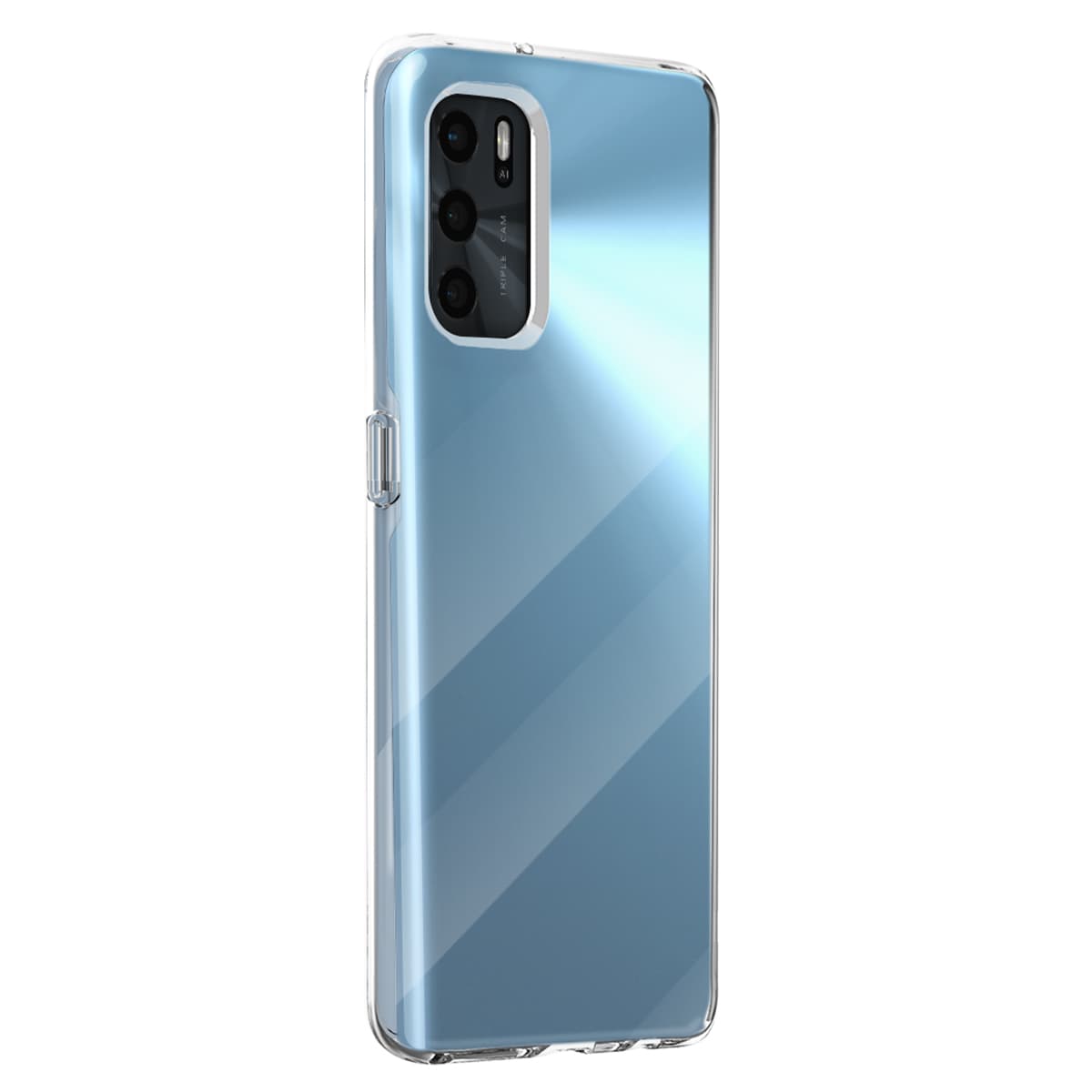Suojakuori Oppo A16 / A16S / A54S -puhelimelle pehmeästä TPU:sta, kellastumaton