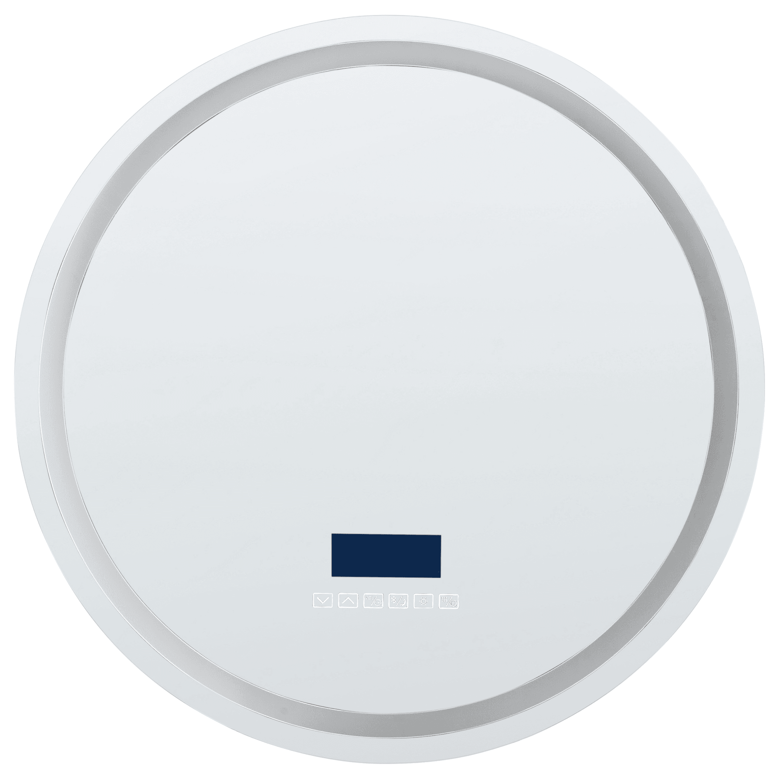 Kylpyhuoneen LED-peili BROGNON 60 cm 60 cm Bluetooth-kaiuttimella Hopea