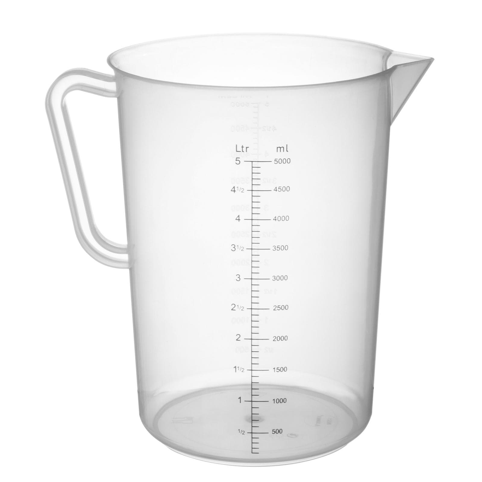 Polypropeenimittakuppi asteikolla 5 l - Hendi 567500